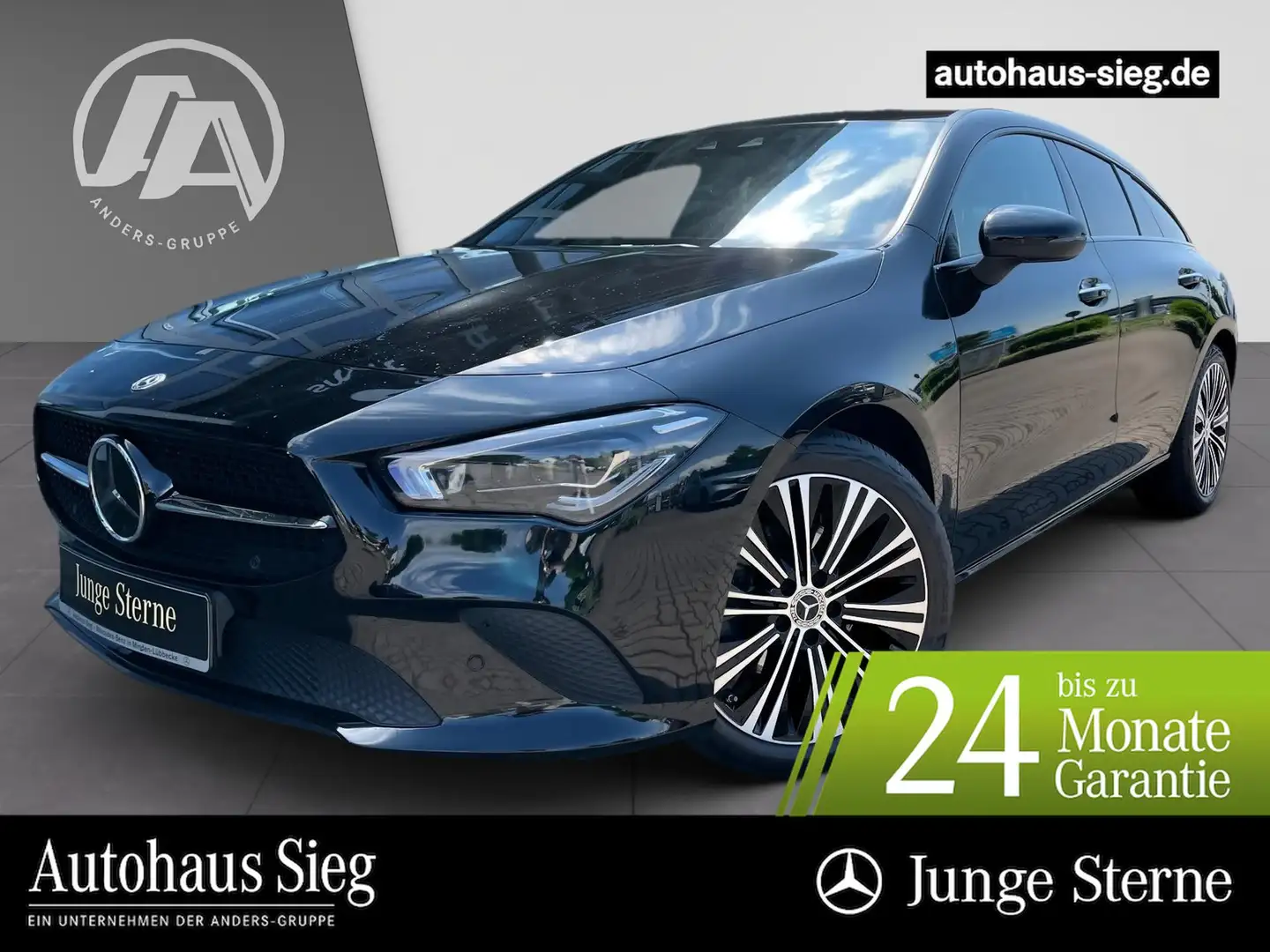 Mercedes-Benz CLA 200 d SB Progressive+MBUX+LED+AHK+Key+Distr. Schwarz - 1
