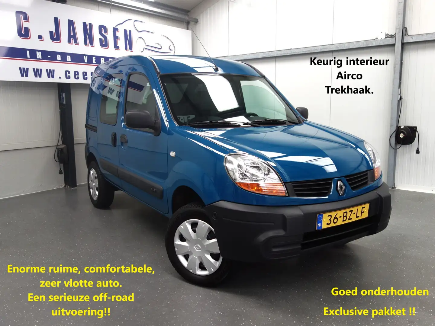 Renault Kangoo Express 1.6-16V Confort 4x4 !! Blauw - 1