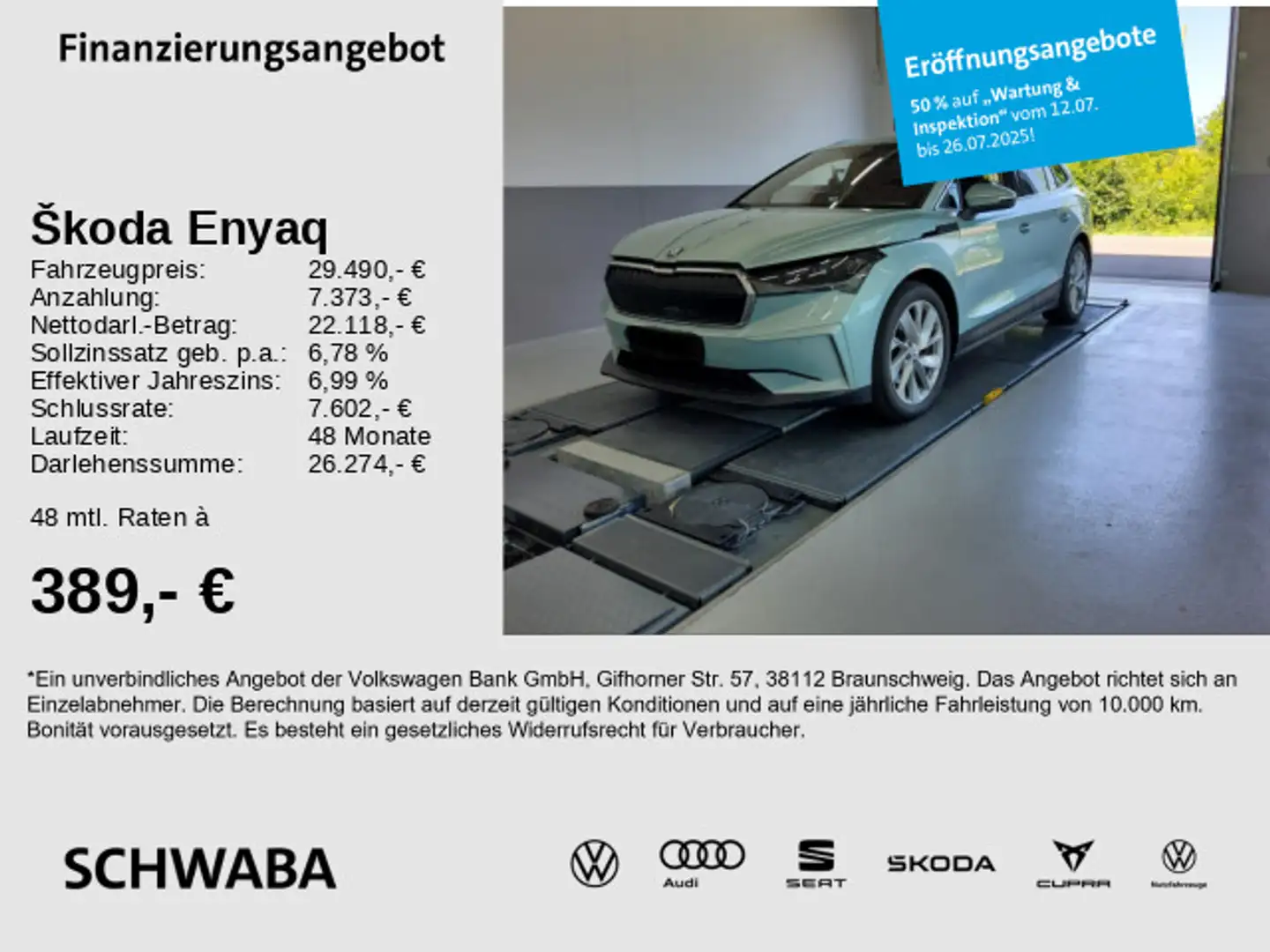 Skoda Enyaq iV 80 *ACC*Wärmep.*AHK*LED*NAVI*KAM*20''* Silber - 1