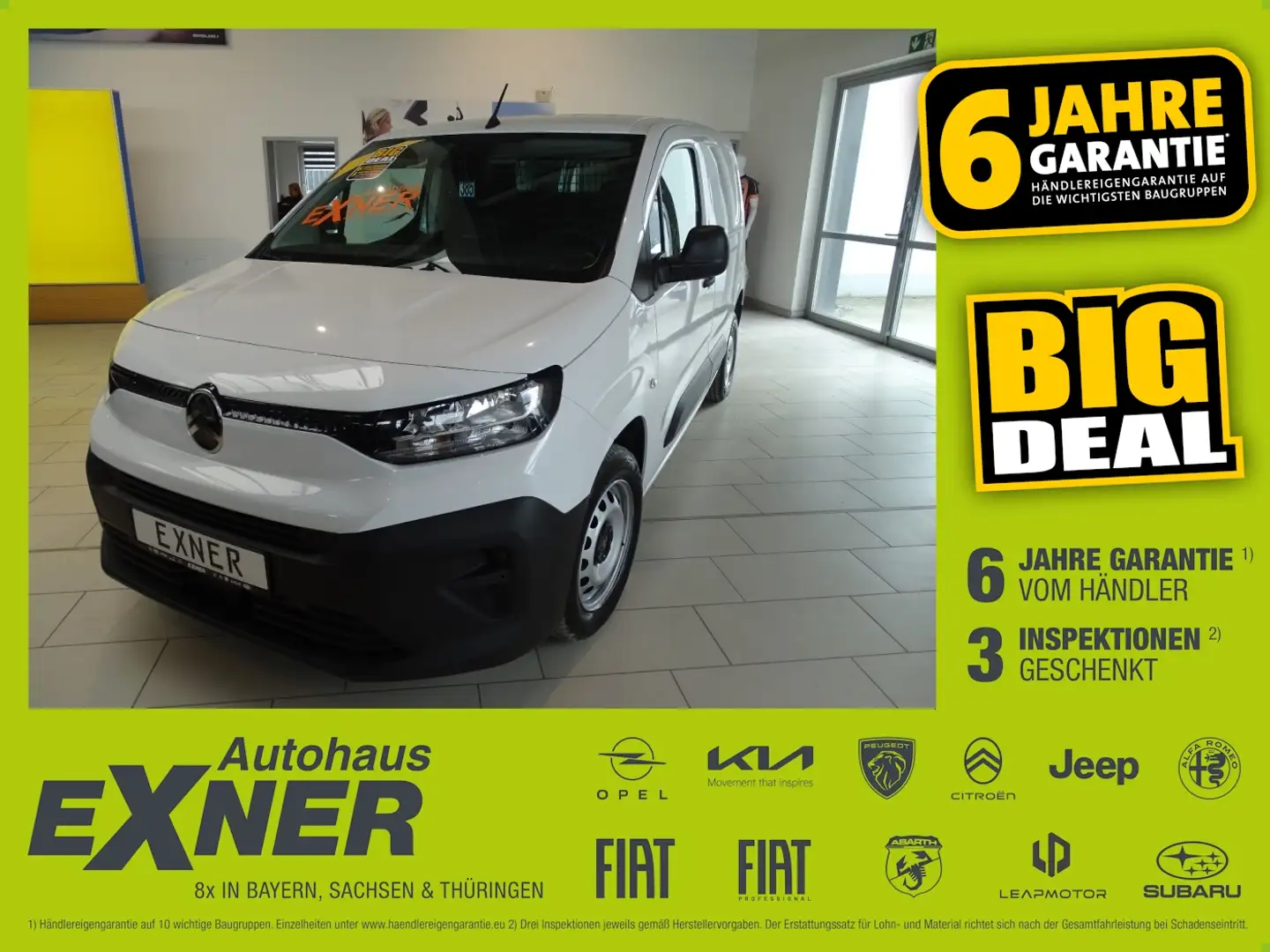 Citroen Berlingo Kasten L1+ BlueHDI 130 S&S Klima Weiß - 1