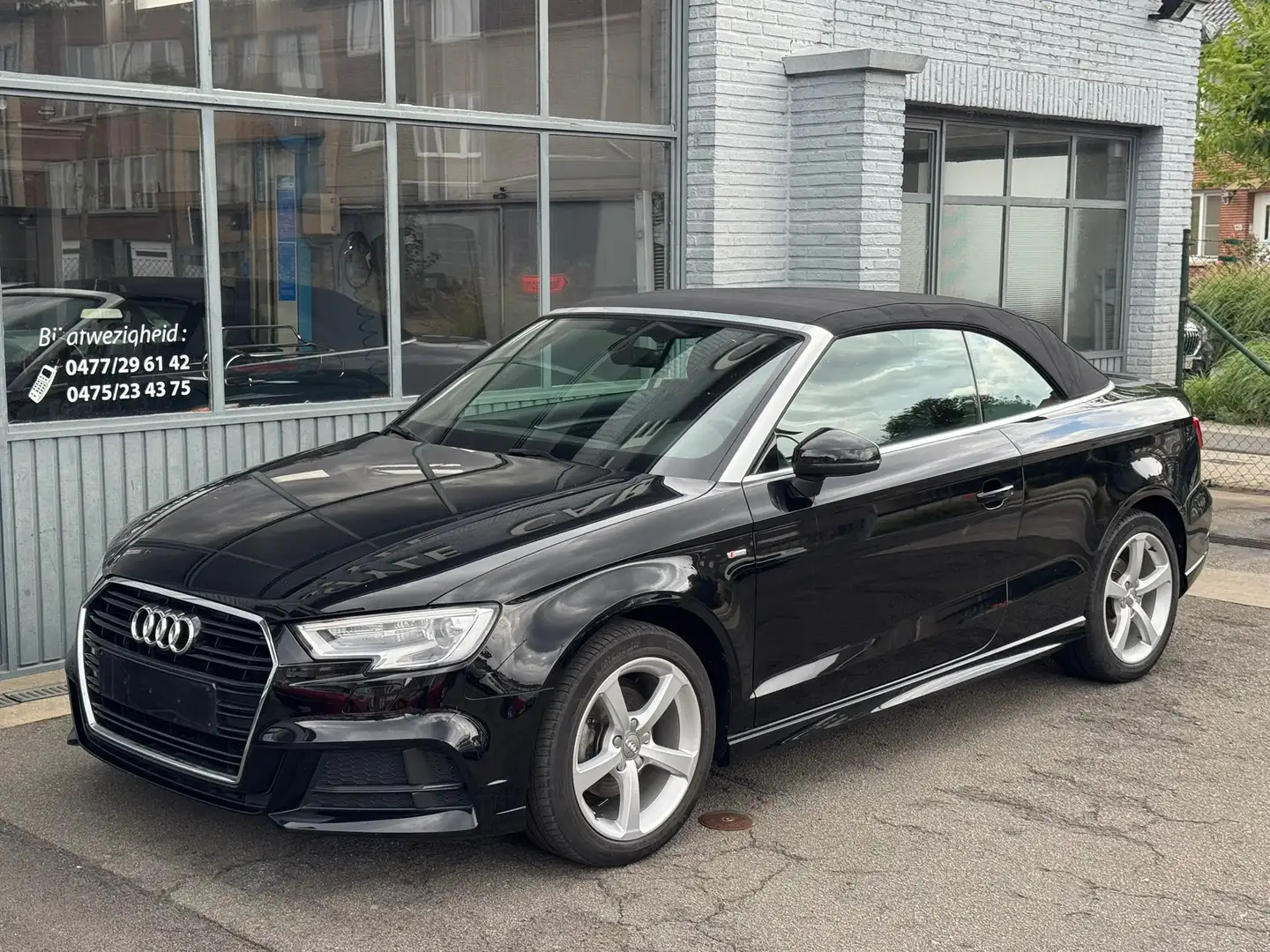 Audi A3 A3 Cabriolet 1.5 TFSI ACT 150pk ✅ S- Line ✅ Noir - 1