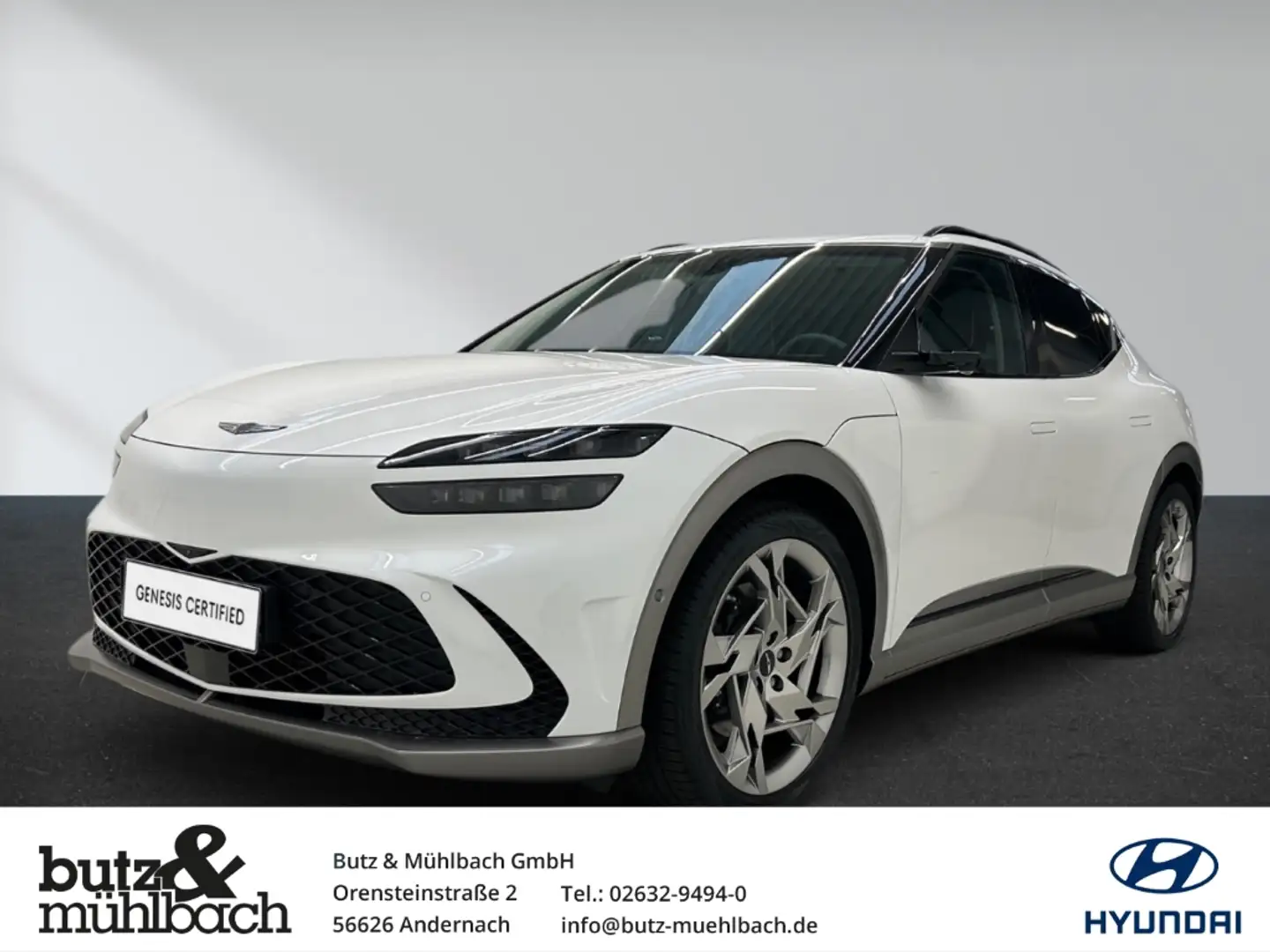 Genesis GV60 Sport Plus Elektro 4WD AD Panorama Leder Soundsyst Weiß - 1