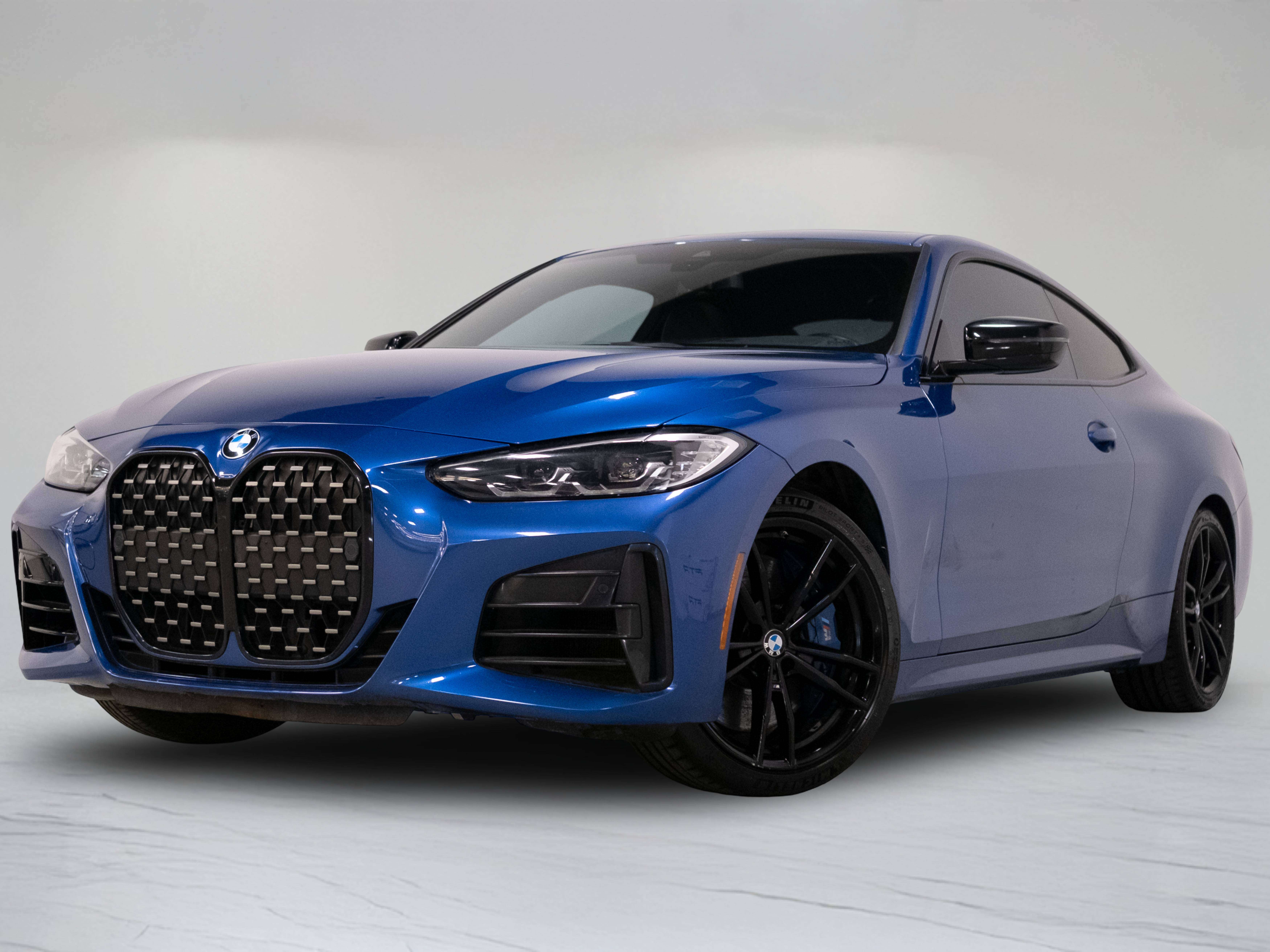 Blue 2021 BMW 4 Series Coupe All-Wheel Drive 8-Speed Automatic