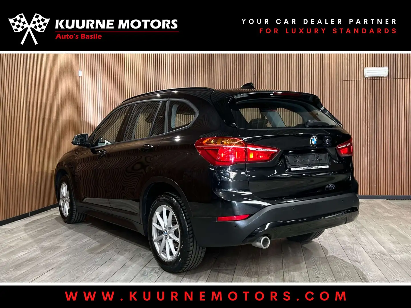BMW X1 sDrive16dA Alu17\/Cruise/Pdc/Airco *1j garantie* Noir - 2