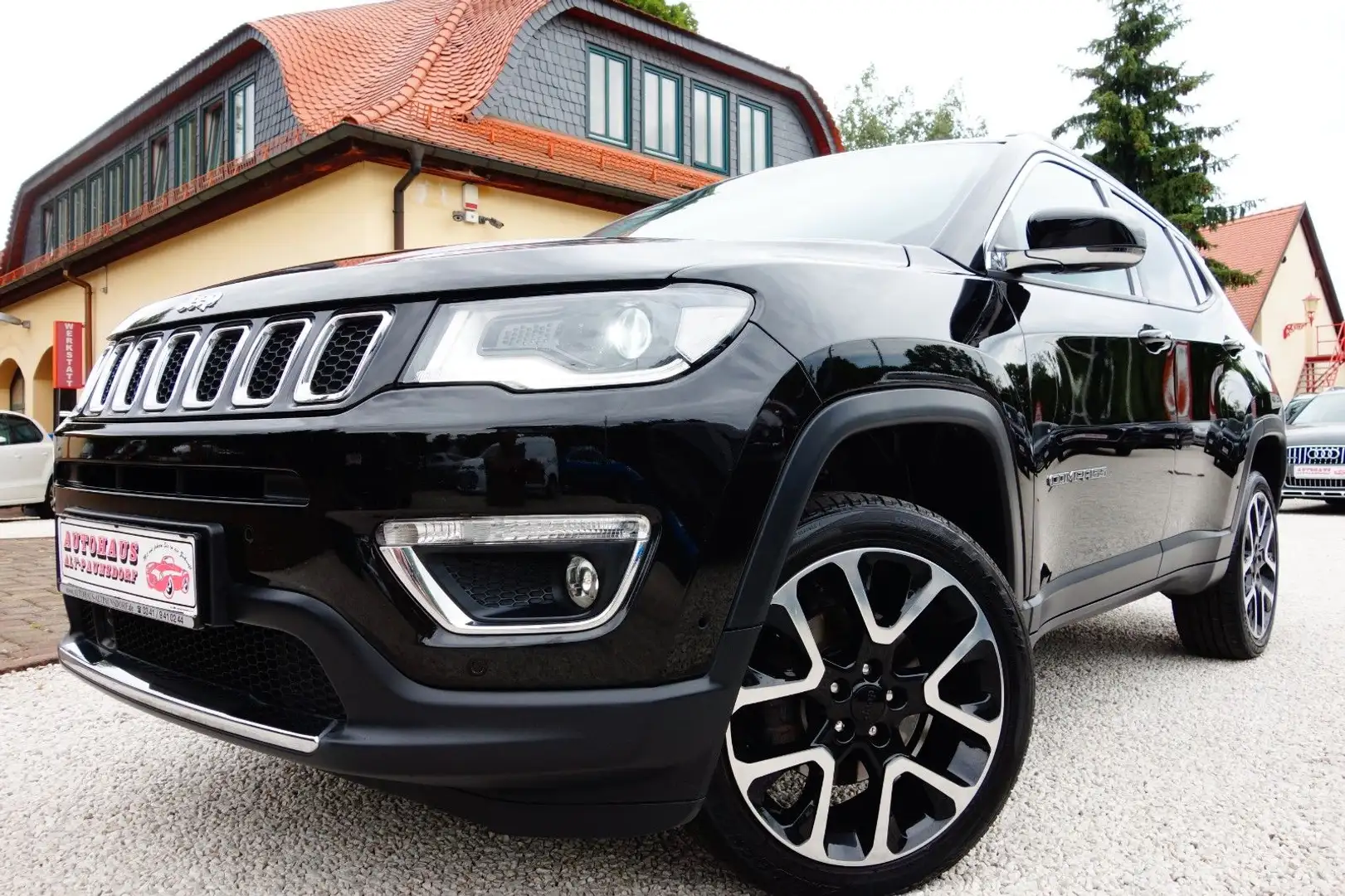 Jeep Compass Limited 4WD,Aut.Navi,AHK,Spur,el.Heckkl. Noir - 1