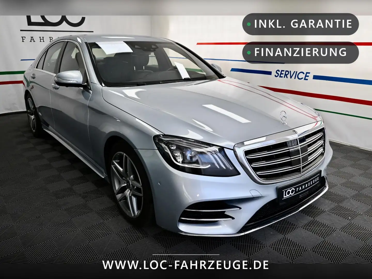 Mercedes-Benz S 560 4Matic 9G AMG Line *KEYLESS/360°/Standheizung* Silber - 1