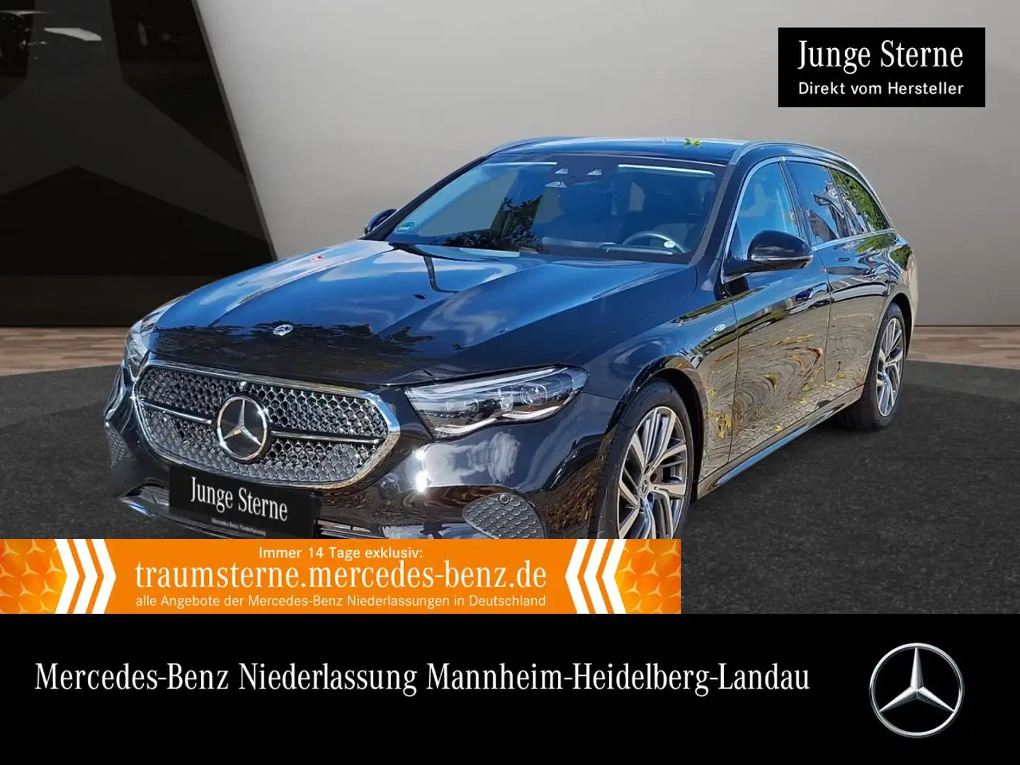 Mercedes-Benz E 300 de T 4M Hybrid Avantgarde Fahrass 360° Pano Schwarz - 1