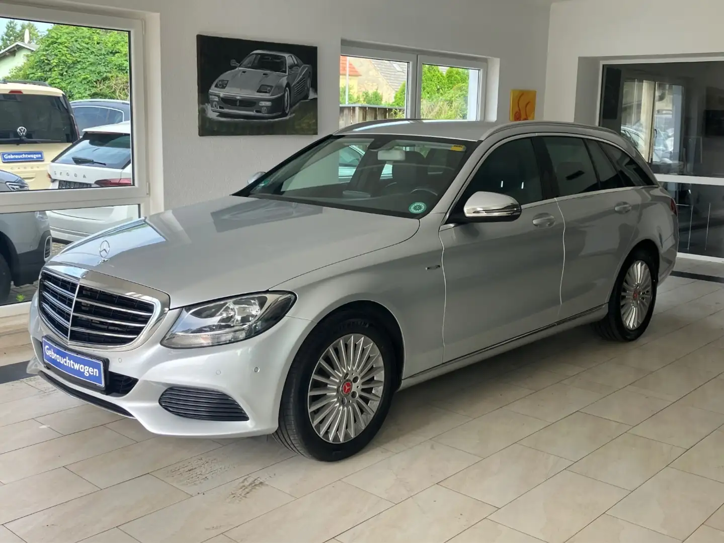 Mercedes-Benz C 180 T CGI Autom. Luxury Avantgarde Silber - 1