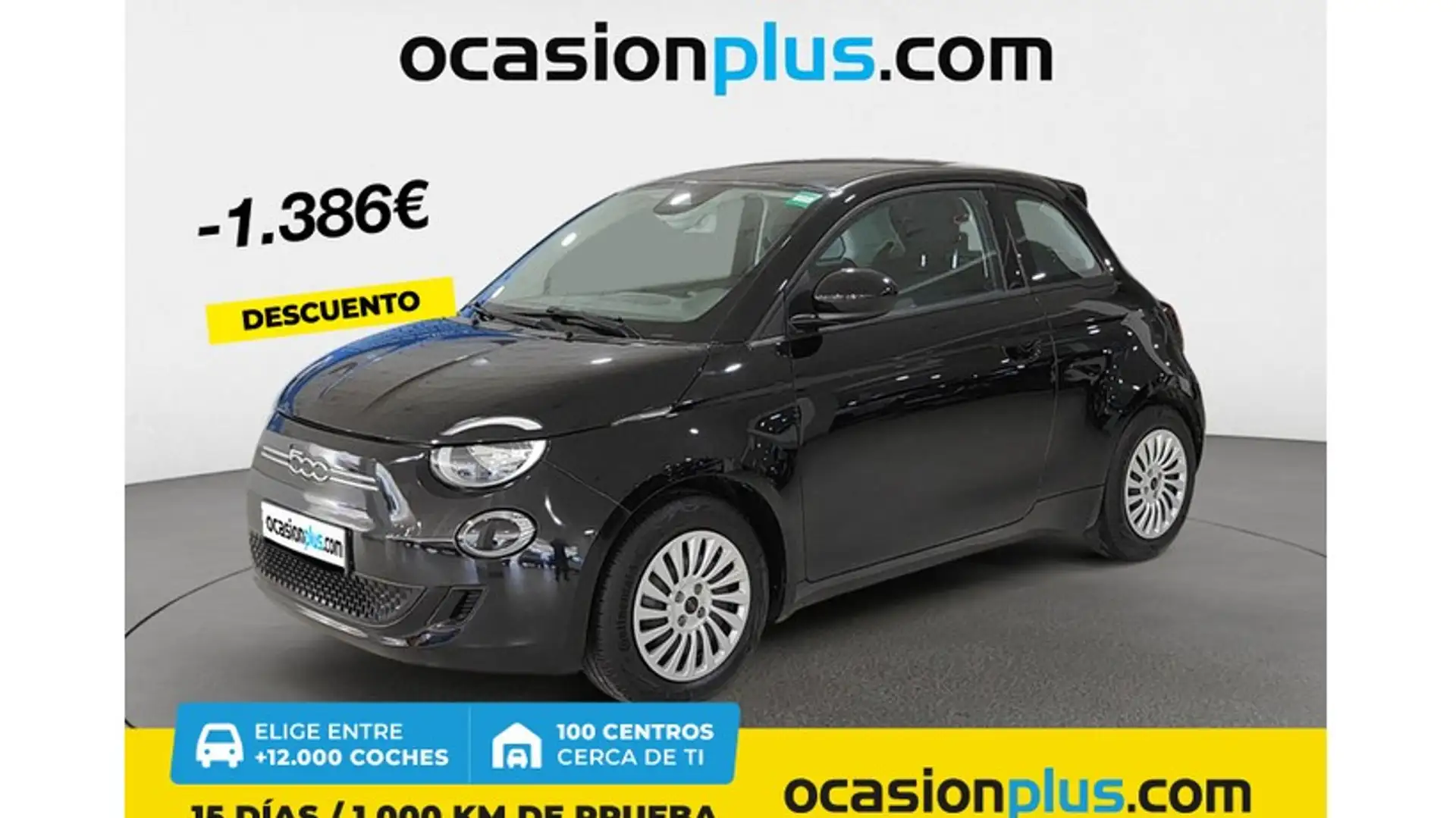 Fiat 500e 70Kw Action Negro - 1