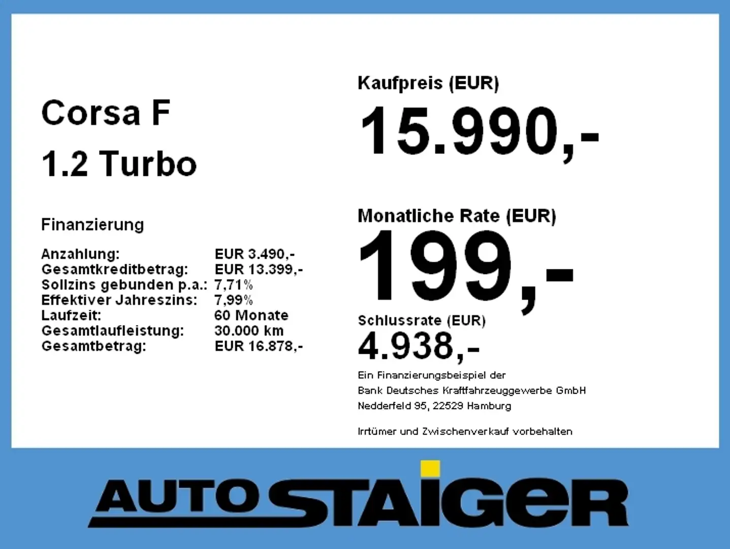 Opel Corsa F 1.2 Turbo GS Line FLA SpurW LM KAM LED Weiß - 2