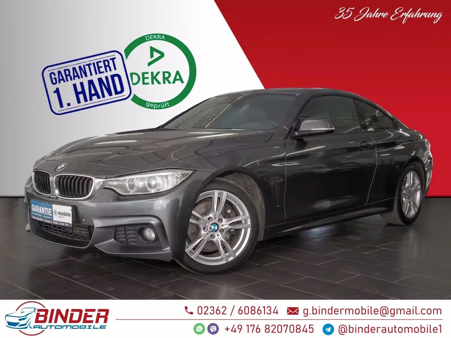 BMW 430 d Coupe M SPORT*EXPORT & HÄNDLER & GEWERBLICH Gris - 1