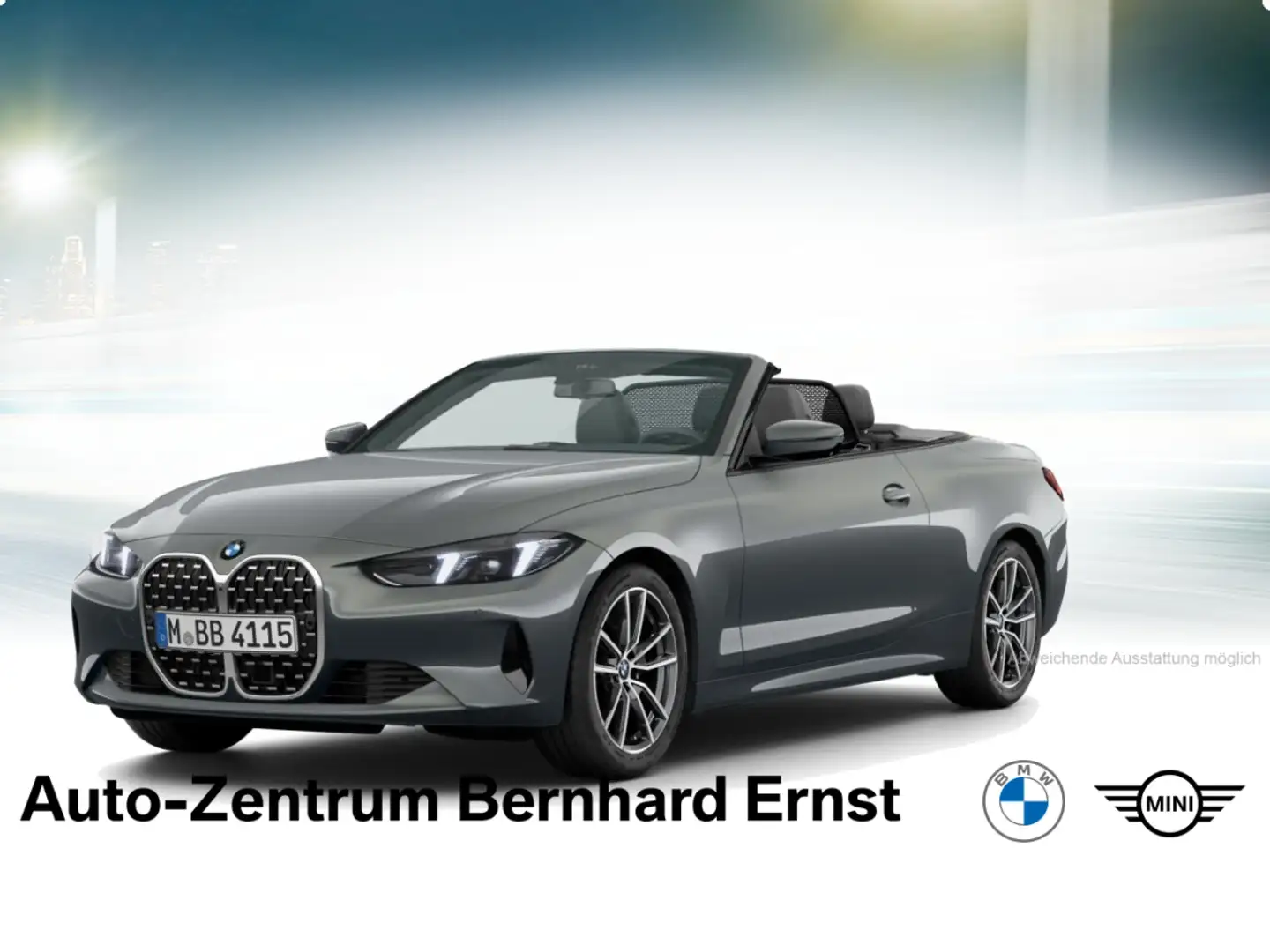BMW 420 i Cabrio Innovationsp. HuD HIFI DAB Grijs - 2