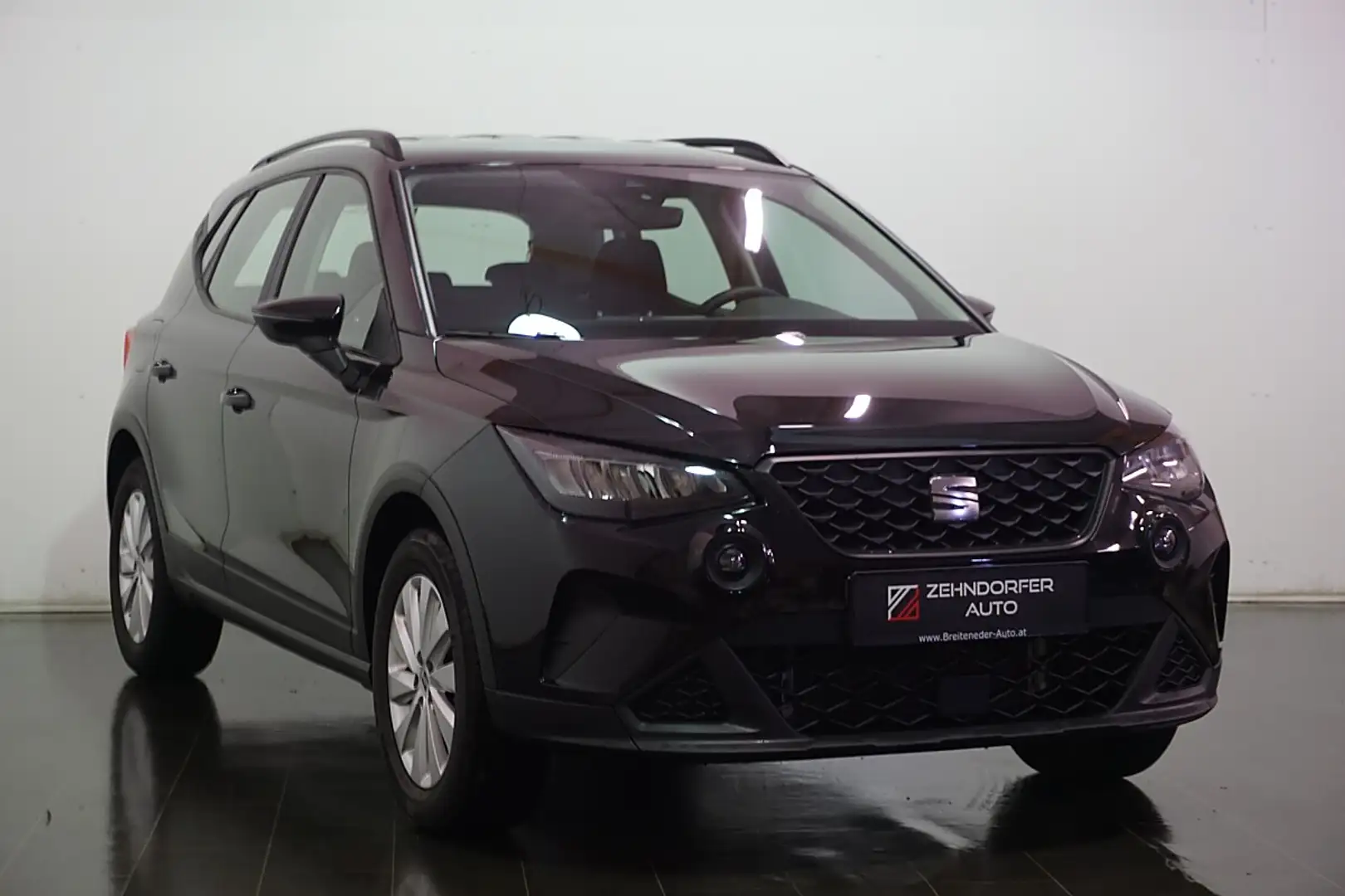 SEAT Arona 1,0 TSI Reference / Seat Garantie / Pickerl neu Schwarz - 1