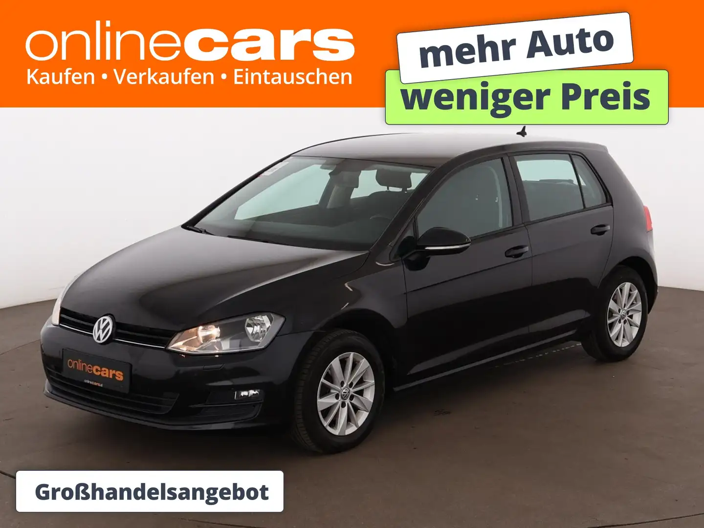 Volkswagen Golf VII 1.6 TDI 4Motion AHK SITZHZG R-CAM TEMP Schwarz - 1
