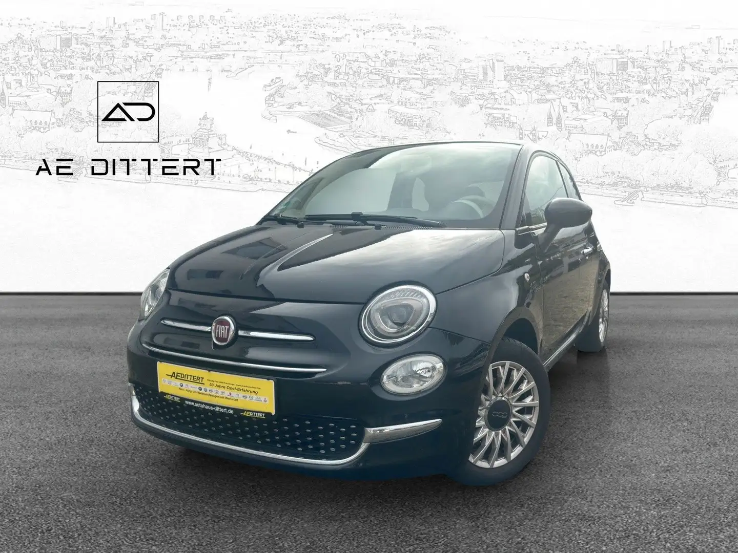 Fiat 500C Lounge Noir - 1