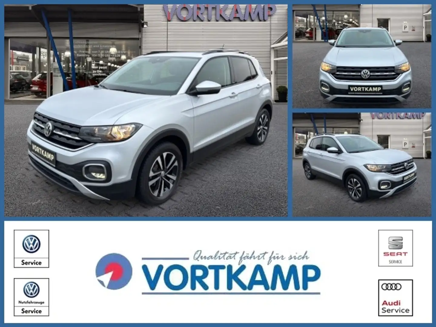 Volkswagen T-Cross United DSG ACC/AppConnect/Navi Silber - 1