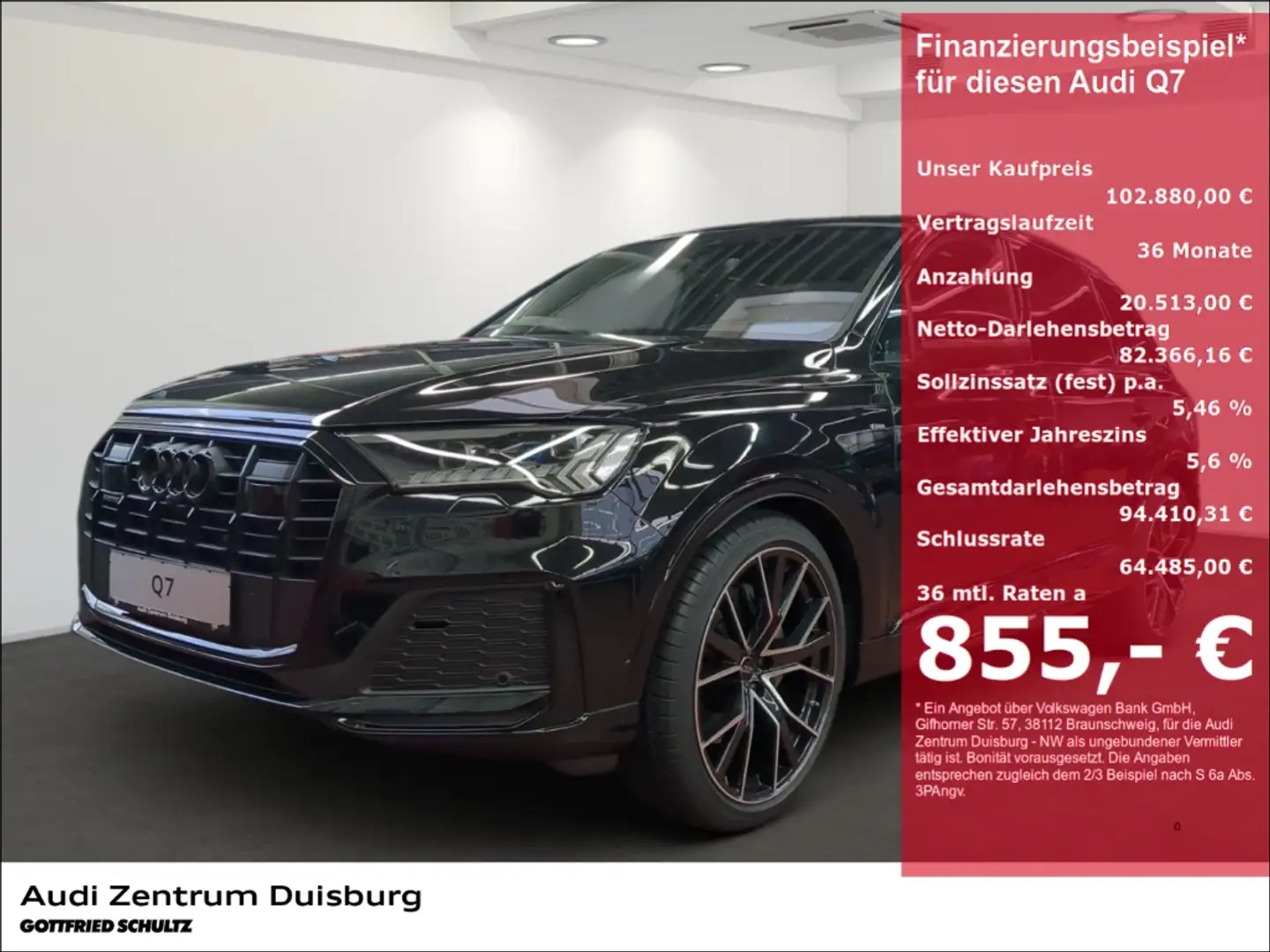 Audi Q7 S line 50 TDI quattroS quattro Sportpaket HUD Luft Negru - 1