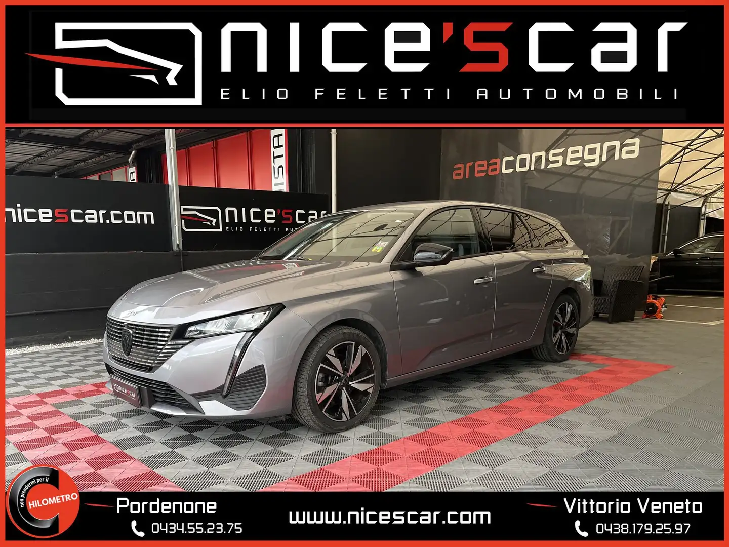 Peugeot 308 Blue HDi 130 S&S EAT8 Allure Grigio - 1