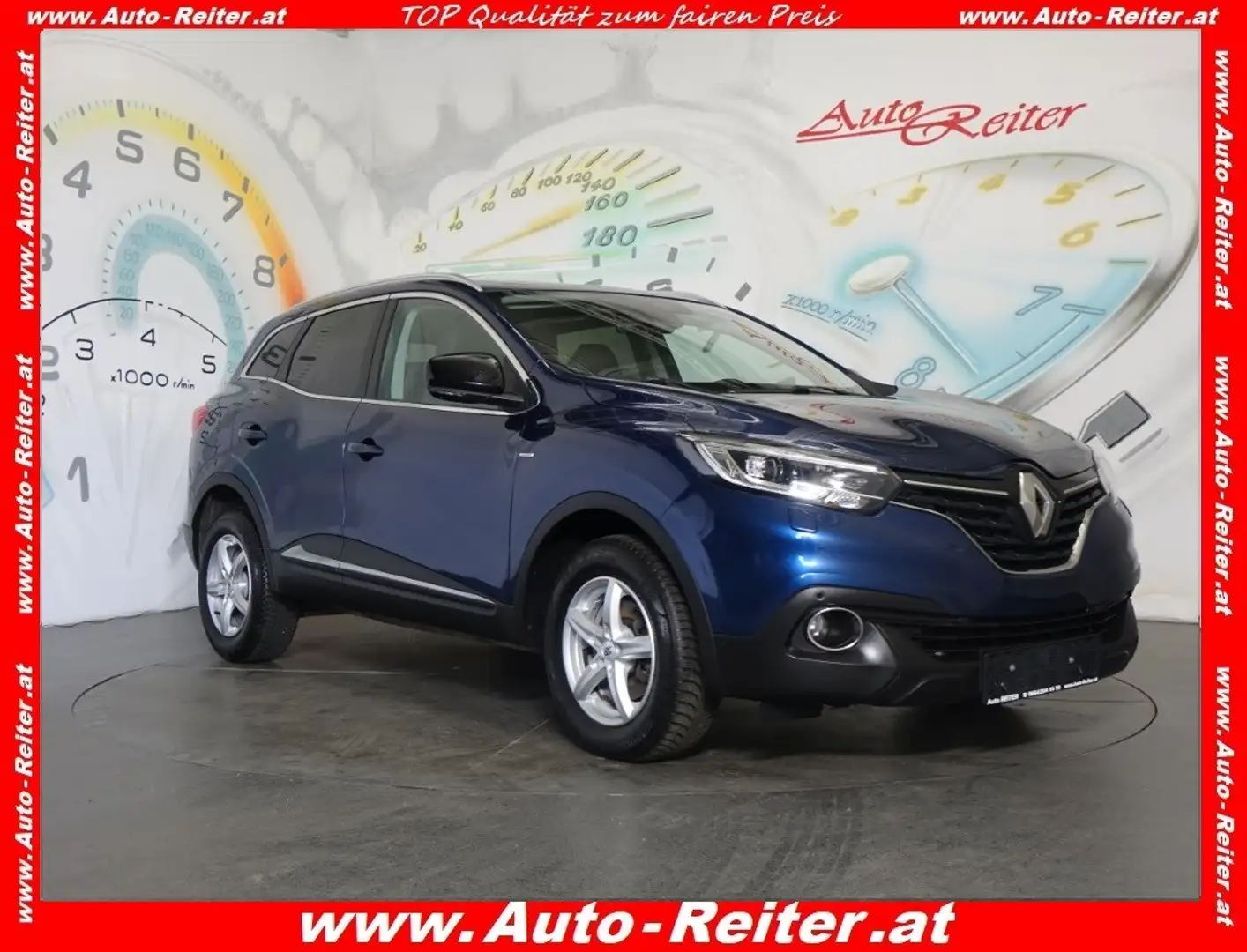Renault Kadjar TCe 140 PF Limited *LED, NAVI, TEILLEDER* Blau - 1