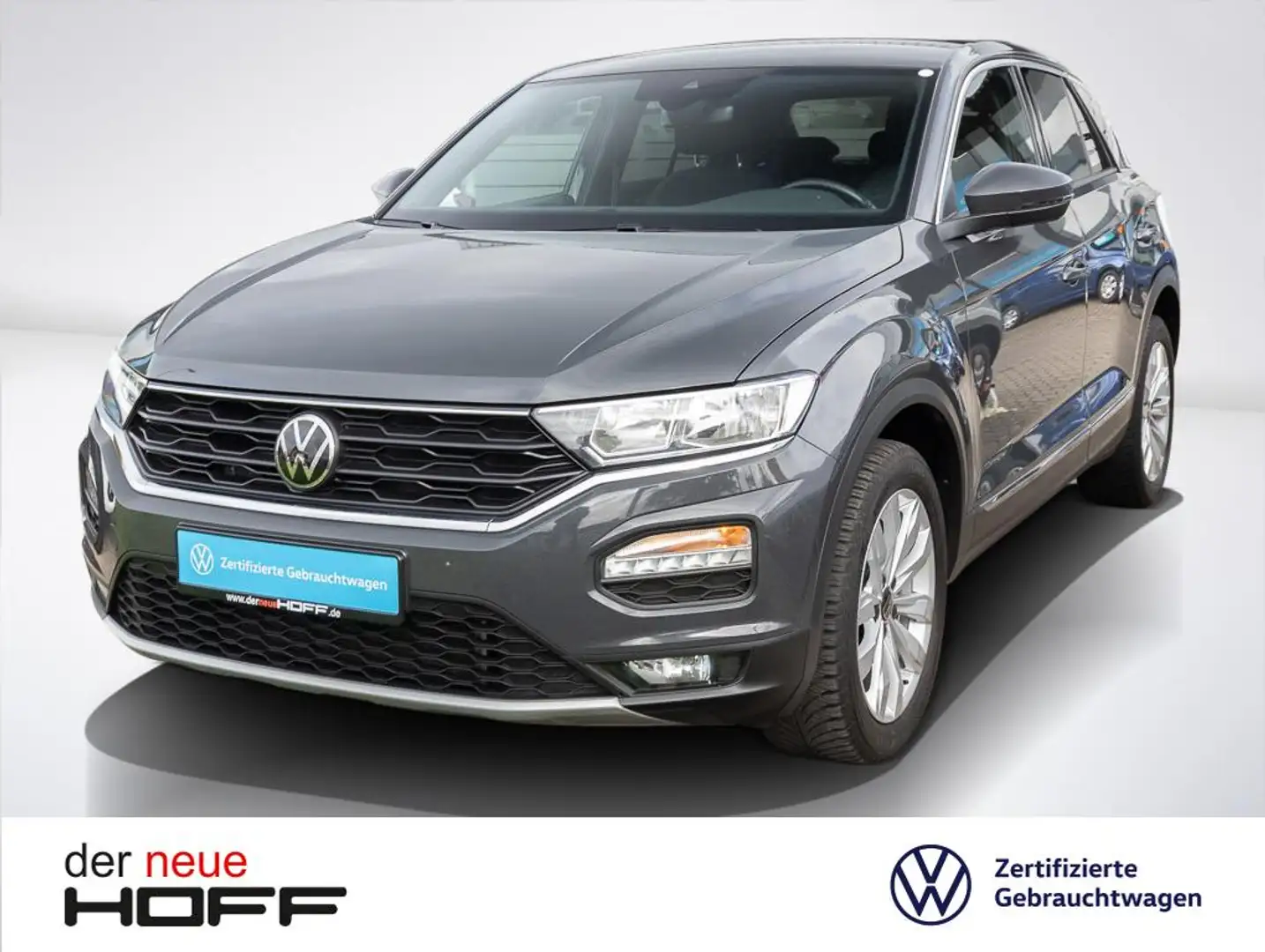 Volkswagen T-Roc 1.5 TSI Sport Navi Kamera Einparkhilfe Klima Grau - 1