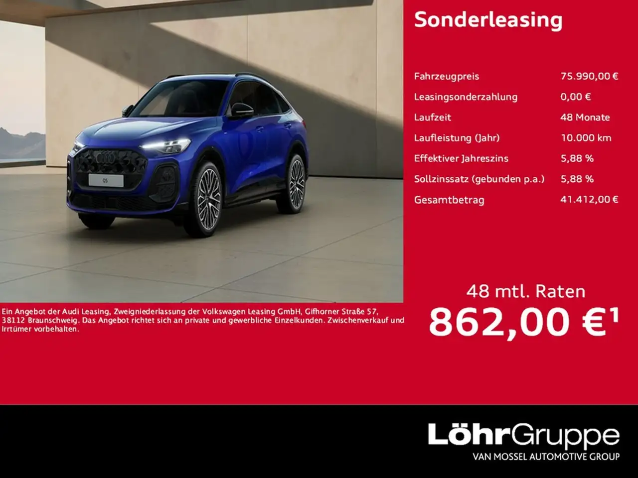 Audi Q5 Sportback e-hybrid UPE 94.255 Edition one AHK