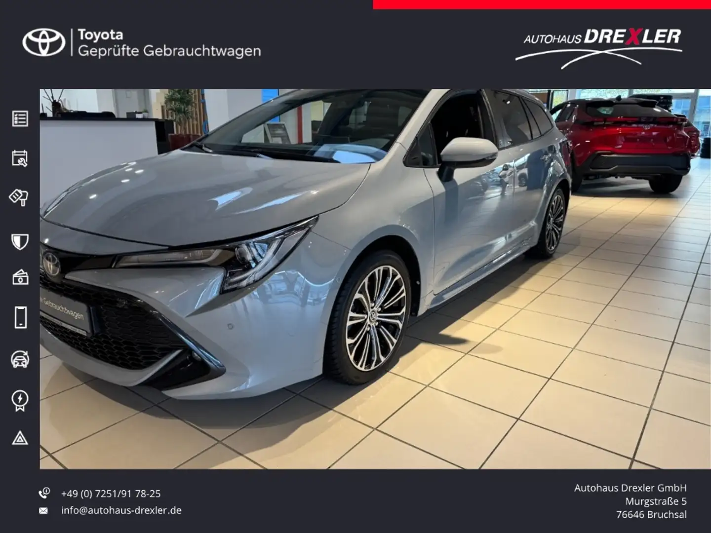 Toyota Corolla Touring Sports Hybrid Team D AppleCarPlay Android Grau - 1