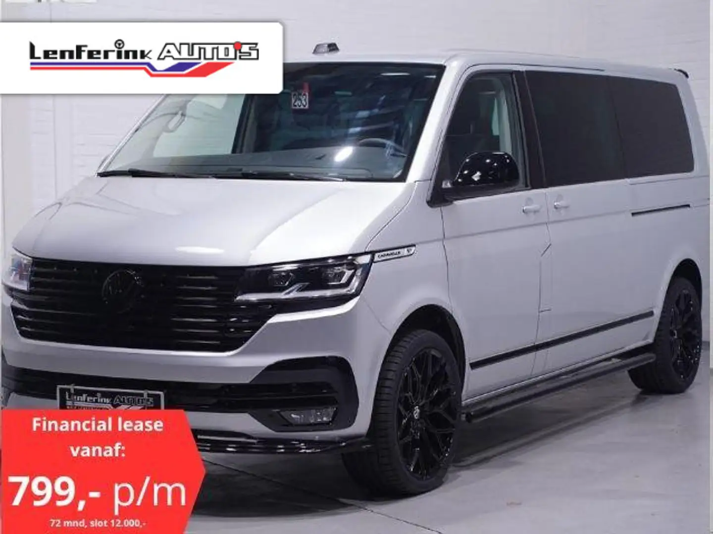 Volkswagen Transporter 2.0 TDI 204 pk Dubbel Cabine Silver&Black Edition Argent - 1