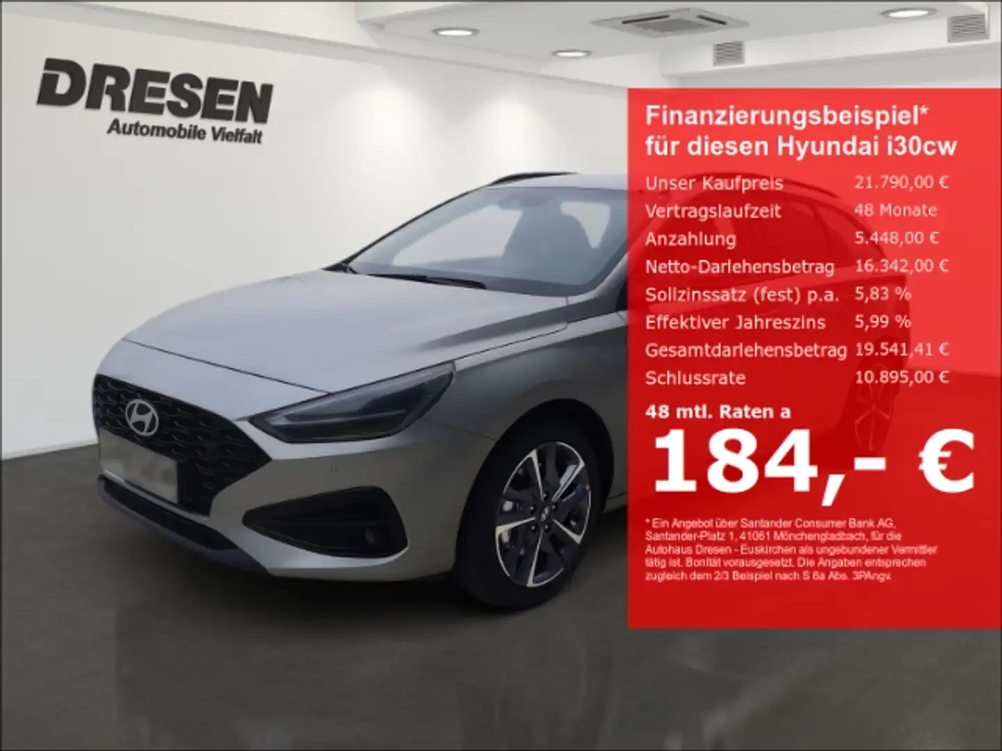 Hyundai i30 1.0 Advantage/Navi/Rückfahrkamera/Sitzheizung/Temp Argent - 1