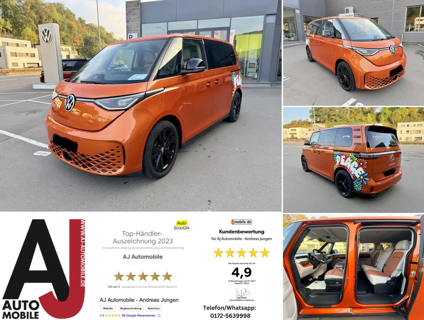 Volkswagen ID. Buzz Bus Pro  ID.Buzz Bus Pro Orange - 1