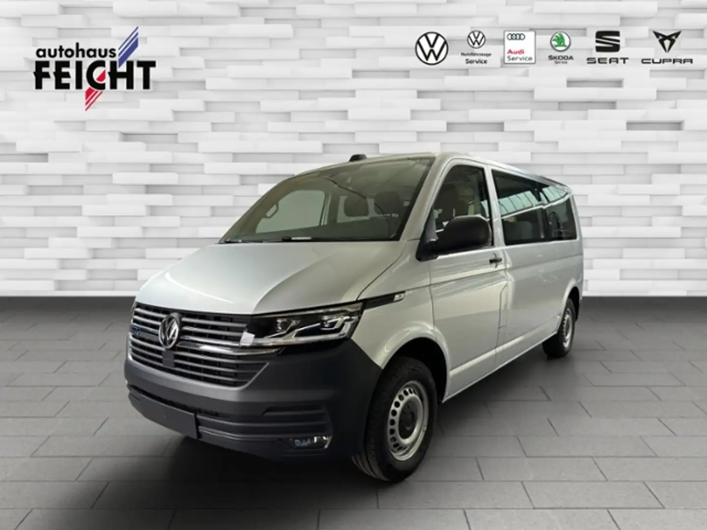 Volkswagen T6.1 Kombi 2.0 TDI 4MOTION+LANG+LED+AHK+9-SITZ. Silber - 1