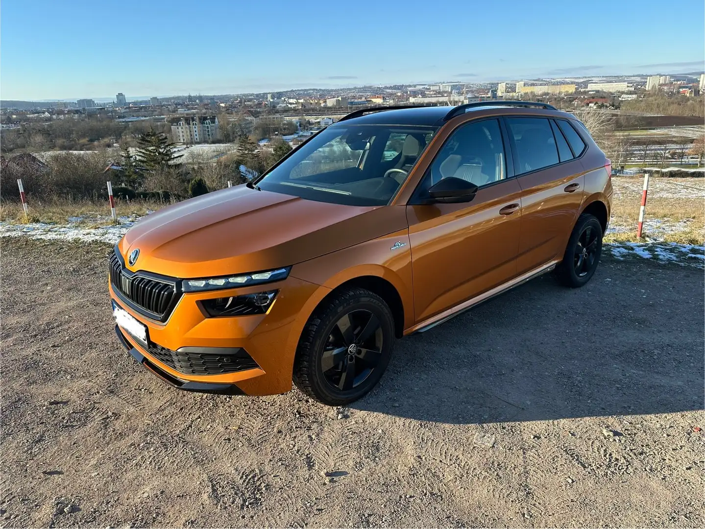 Skoda Kamiq 1.0 TSI DSG Monte Carlo WERKSGARANTIE BIS 11/2027 Pomarańczowy - 2