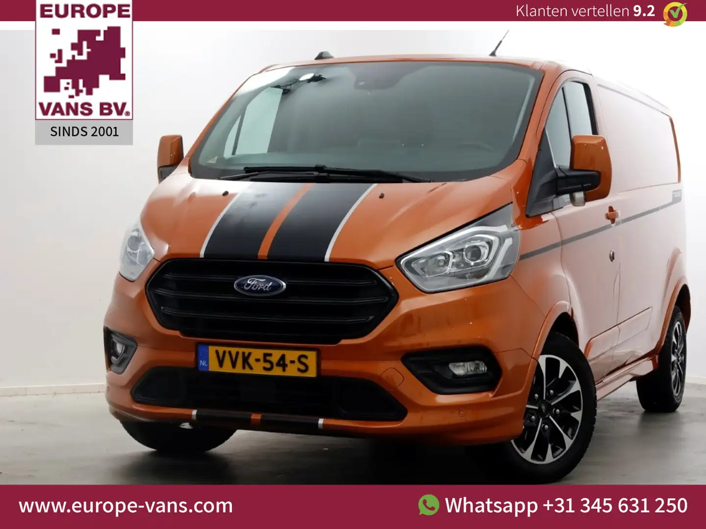 Ford Transit Custom 2.0 TDCI 170pk Automaat L2H1 Sport Navi/Camera 04- Oranje - 1