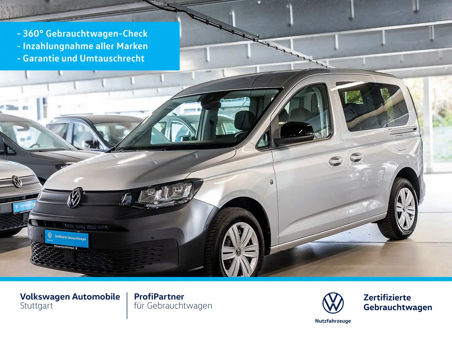 Volkswagen Caddy DSG 1.5 TSI Euro 6e AHK Navi ACC Silber - 2