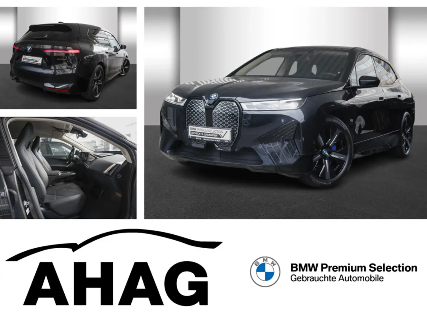 BMW iX 77kWh xDrive40 Sportpaket Klimaaut. Noir - 1