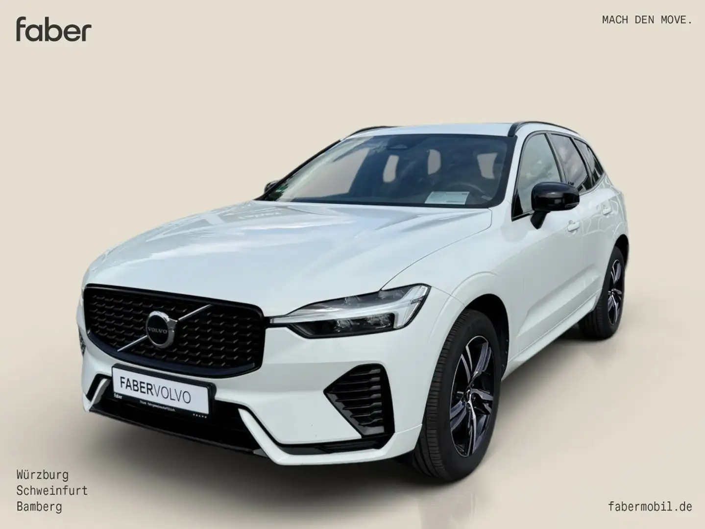 Volvo XC60 B4 Diesel R-Design 2WD Weiß - 2