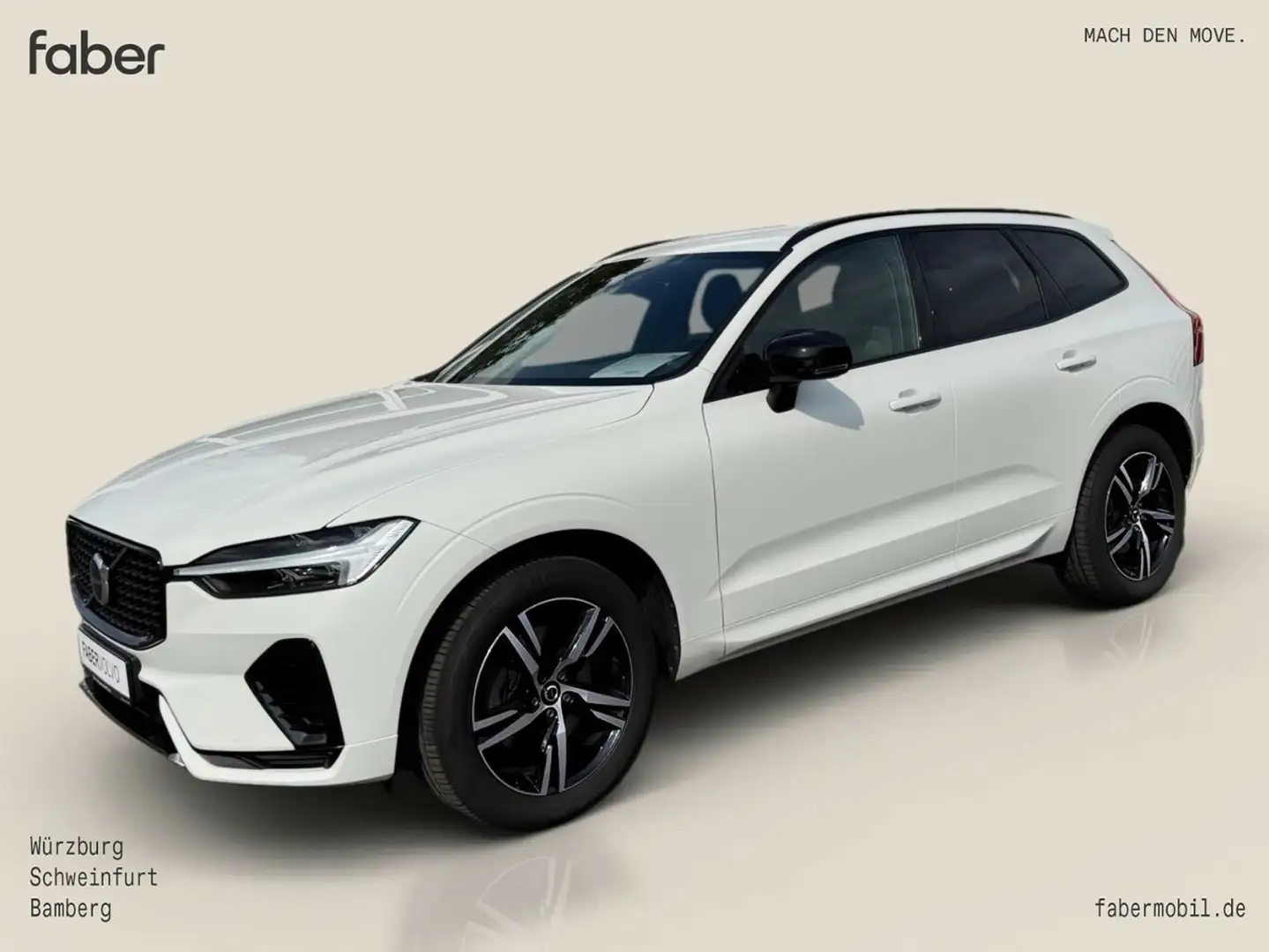 Volvo XC60 B4 Diesel R-Design 2WD Weiß - 1