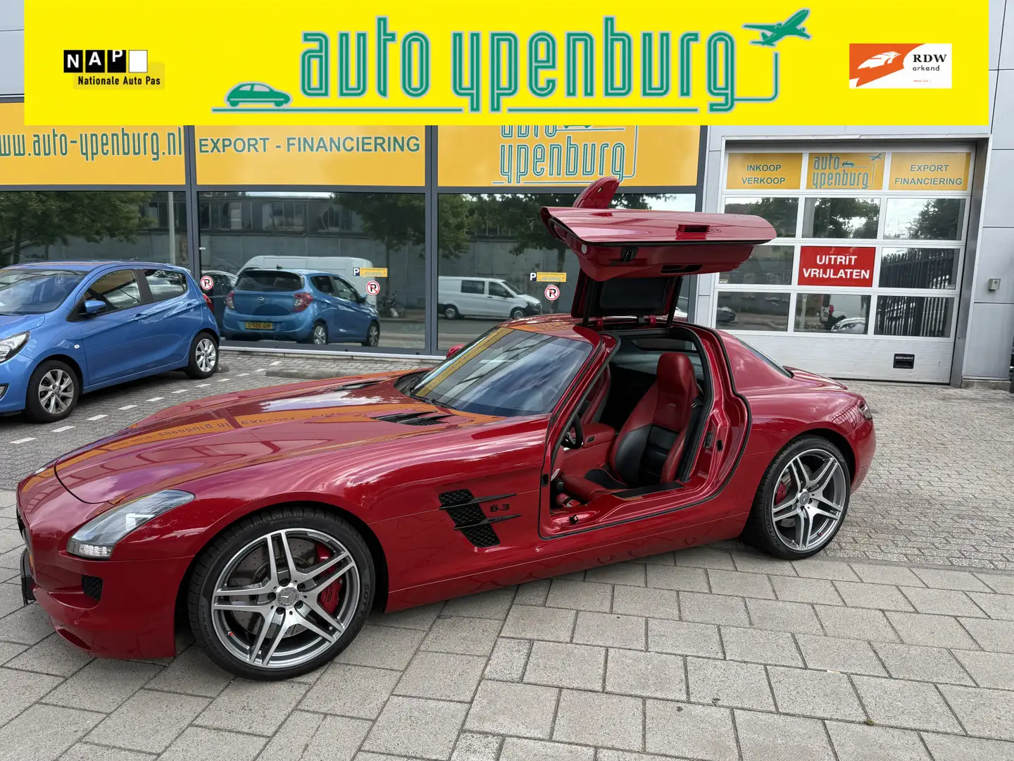 Mercedes-Benz SLS Coupé 6.3 AMG * 34.923 Km * Ful Historie * Nieuw S Rood - 1