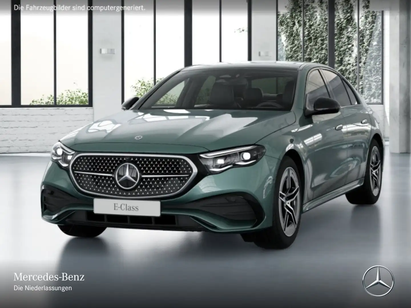 Mercedes-Benz E 300 e Hybrid AMG 360° Pano Burmester Distr. PTS Silber - 2