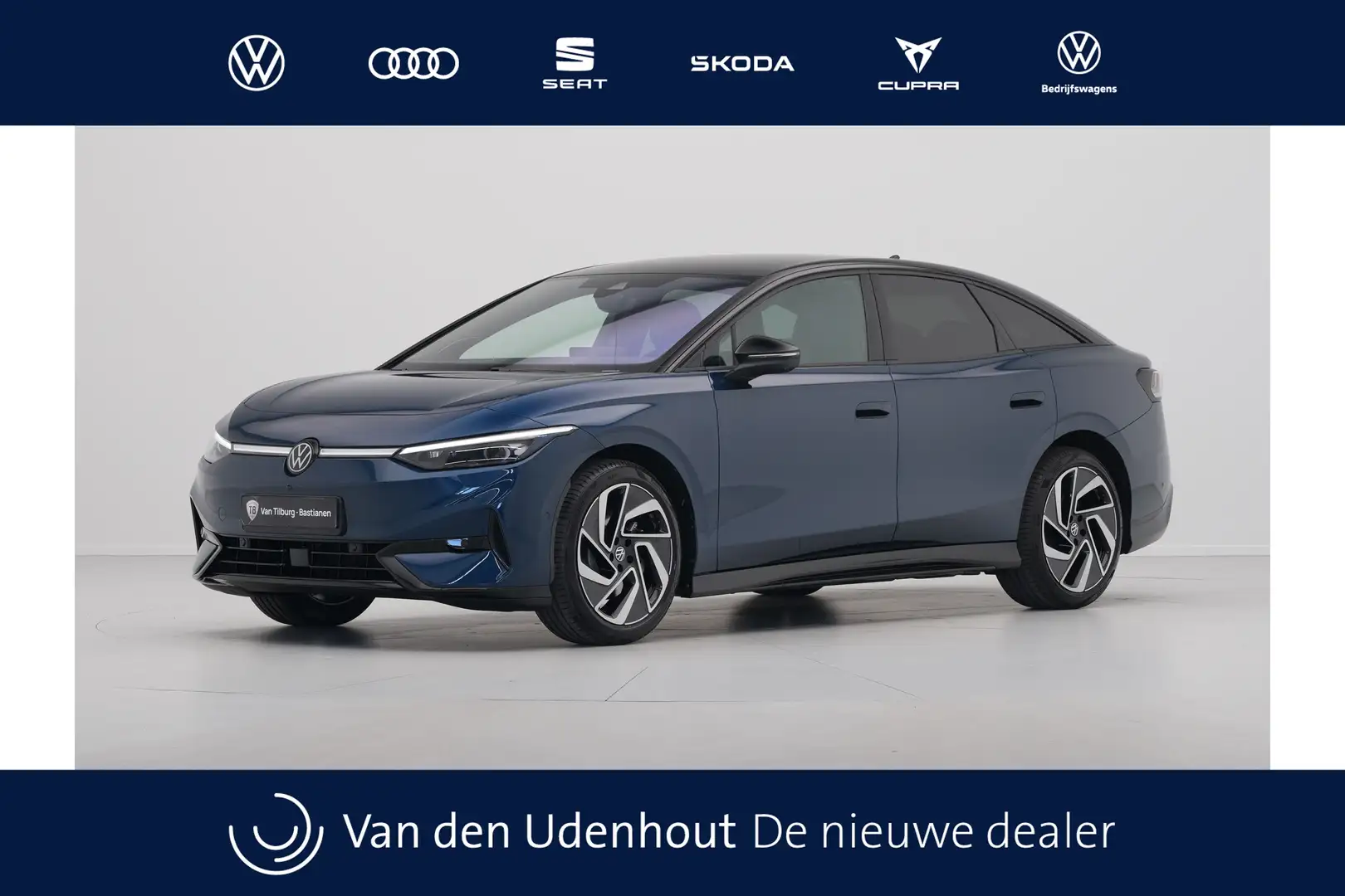Volkswagen ID.7 86 kWh Elektromotor 286 1AT Pro S Business Automaa Blauw - 1