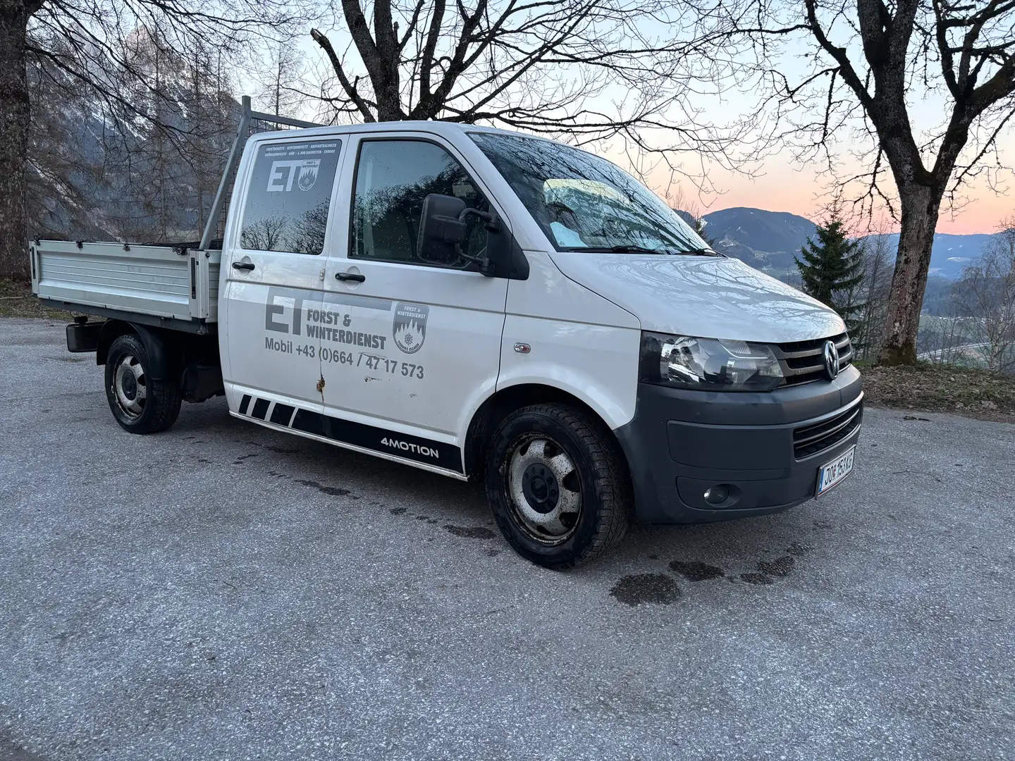 Volkswagen T5 Transporter Pritsche Weiß - 1