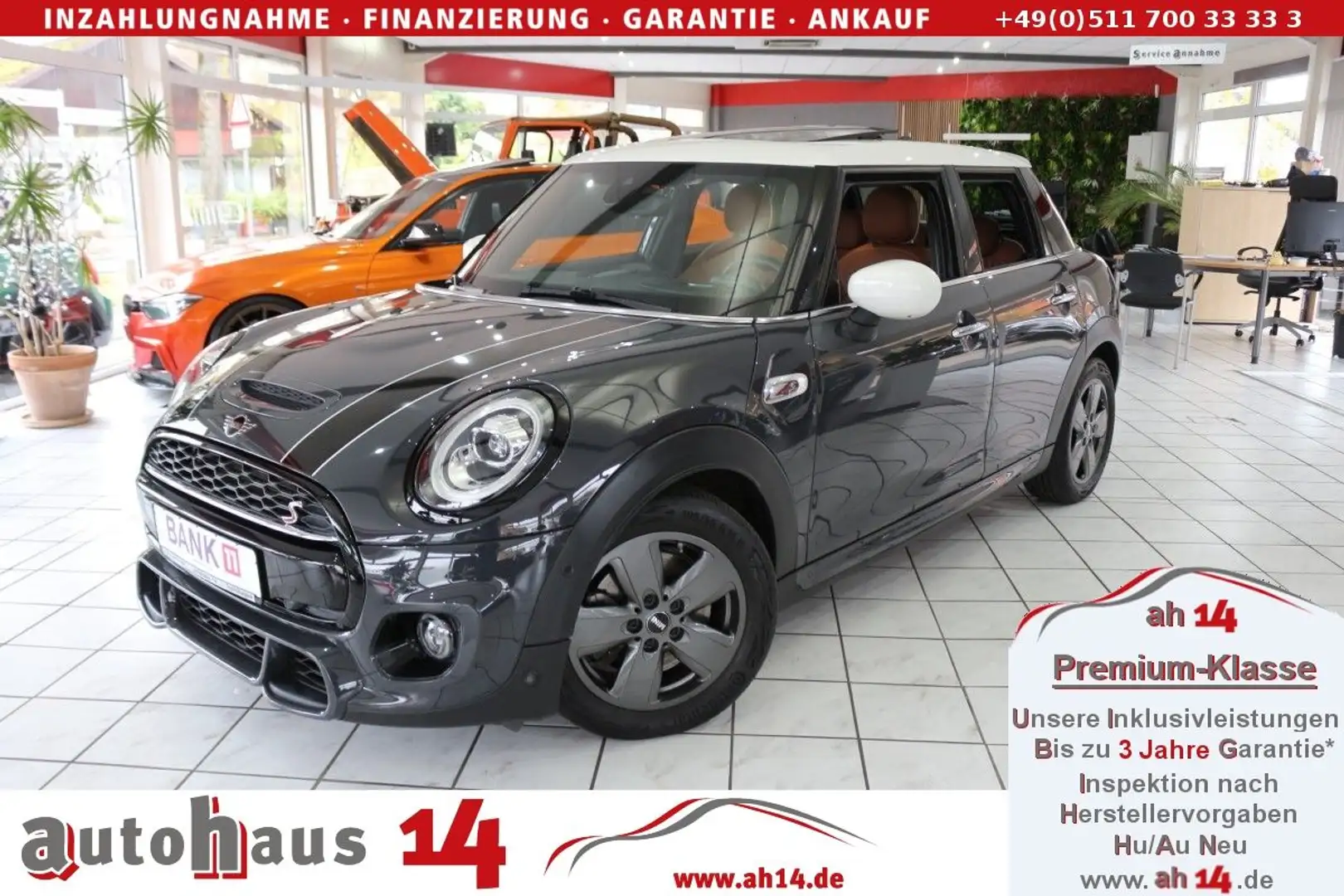 MINI Cooper S - Automatik-LED-Leder-Pano-h&k-AP-Voll Grau - 1