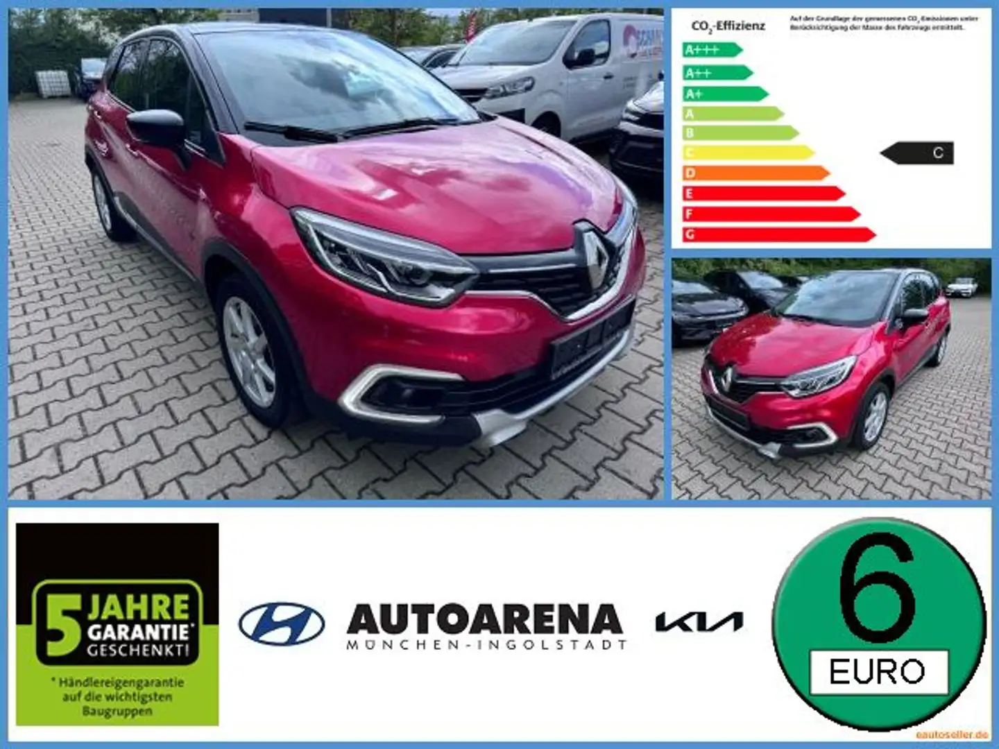 Renault Captur 1.2 TCe 120 ENERGY Intens LM LED KeyLess Rosso - 1