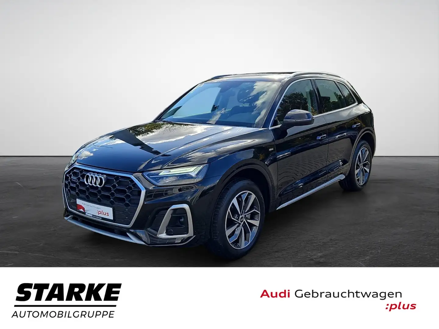 Audi Q5 40 TDI S tronic quattro S line NaviPlus LED Spo... Zwart - 2