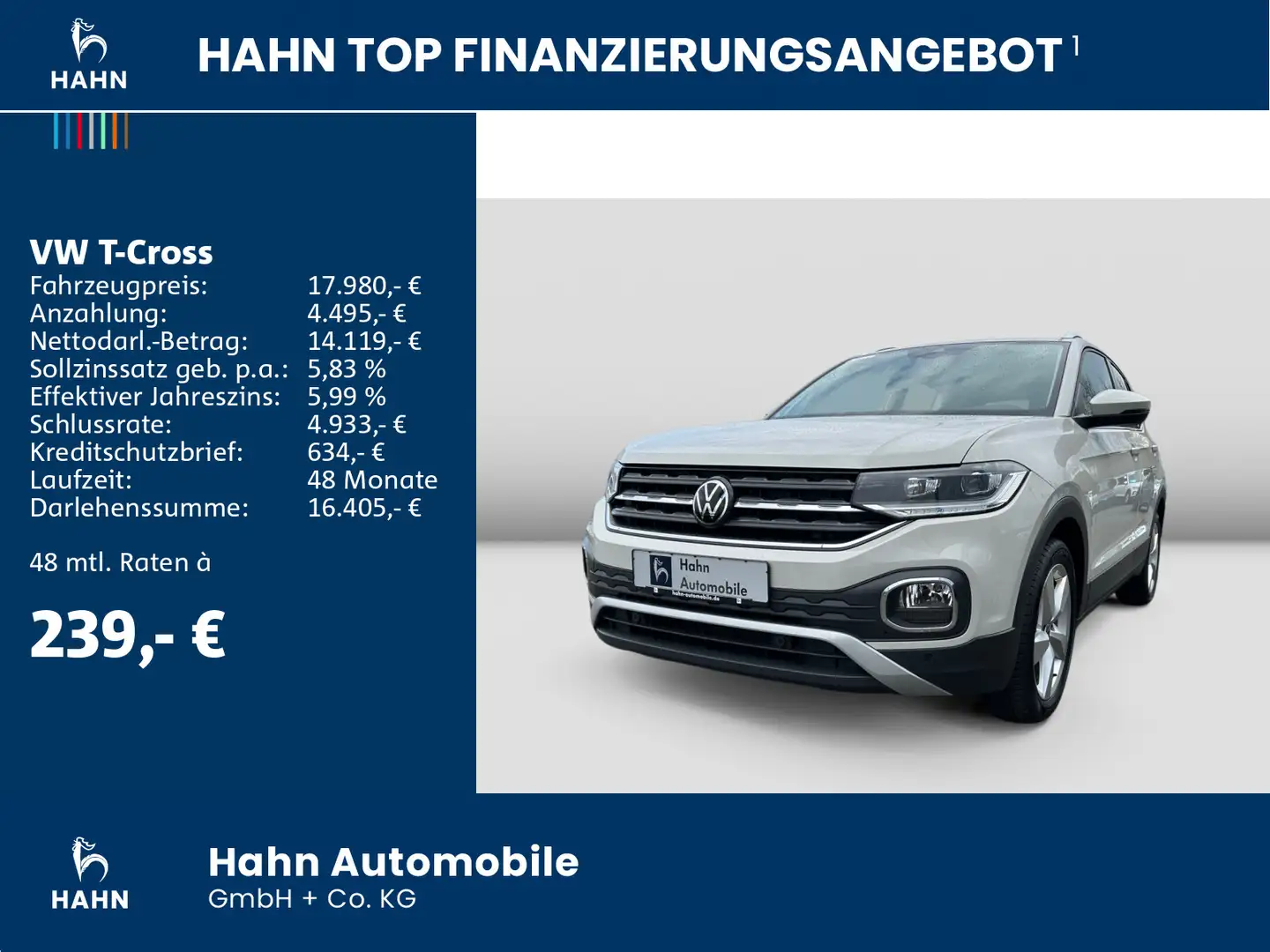 Volkswagen T-Cross Style 1.0TSI LED PDC AppConnect Sitzheiz Gris - 2