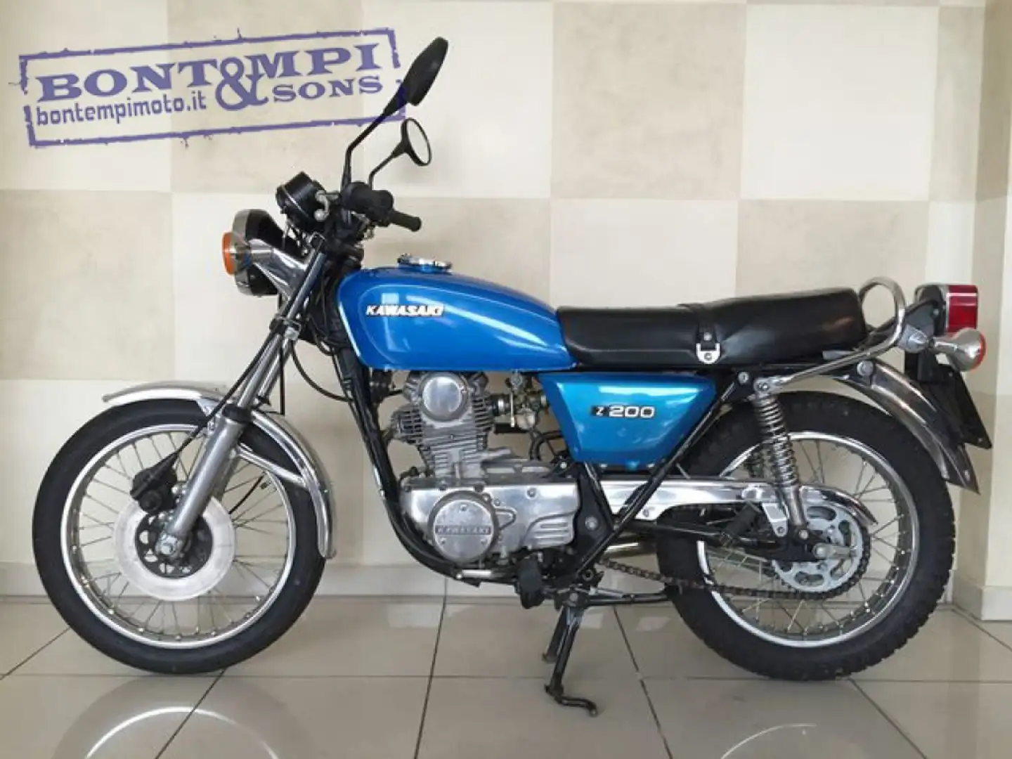 Kawasaki Z 200 17.000 Km 1977 Modrá - 2