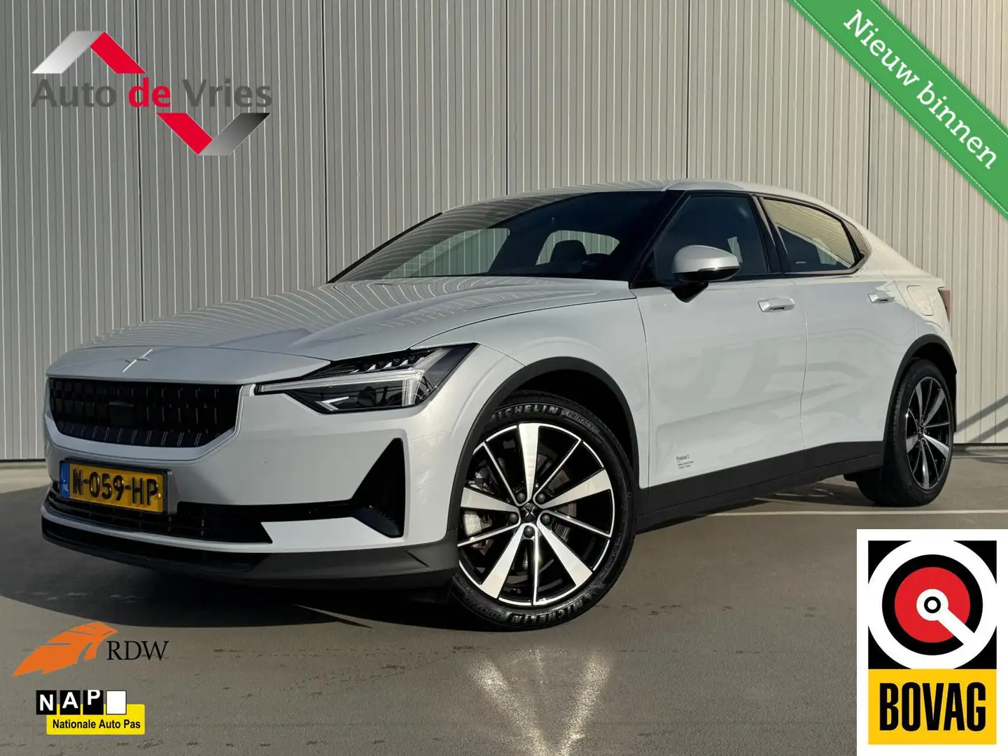 Polestar 2 Long Range Single Motor 78 kWh|Trekhaak|NL-Auto Grijs - 1