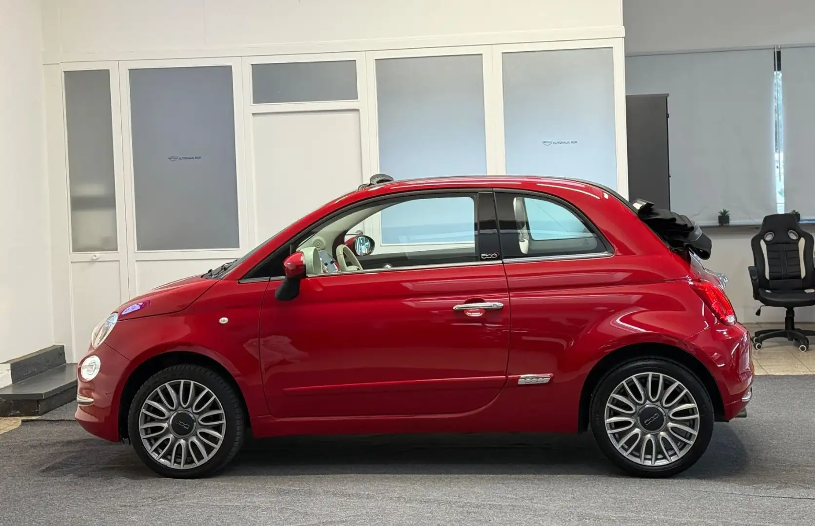 Fiat 500C LOUNGE/FALTDACH/NUR 54TKM/2TE HAND Rot - 2
