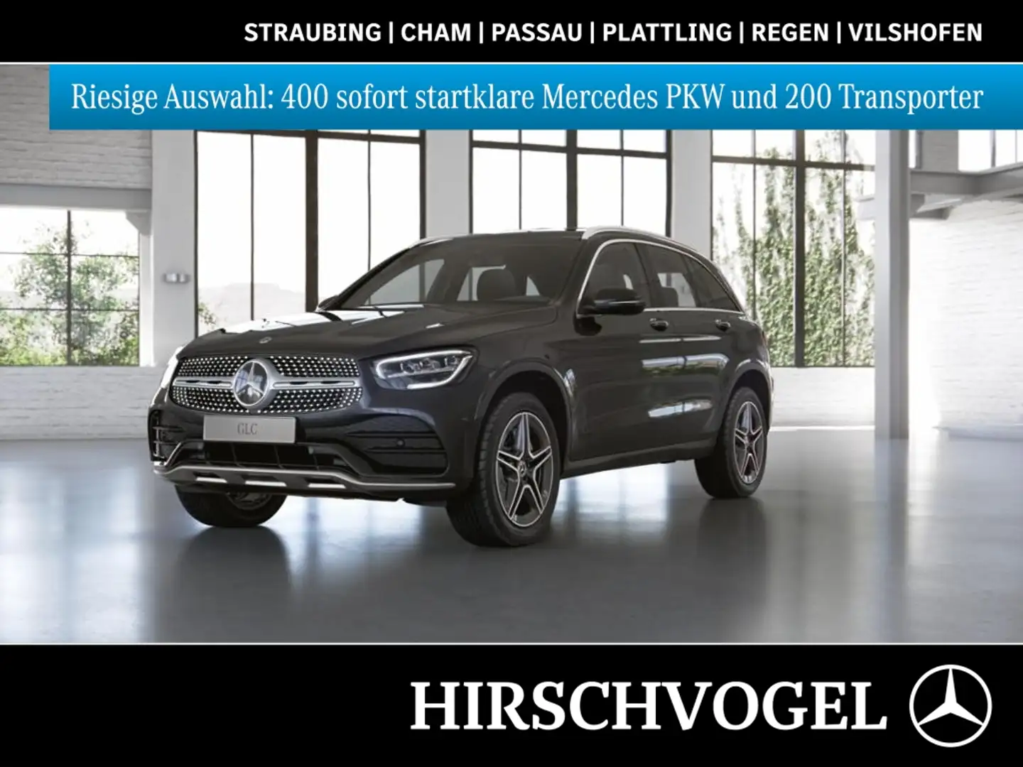 Mercedes-Benz GLC 300 de 4M AMG-Line+AHK+KEYLESS+MBUX+Navi-Pl. Grau - 1