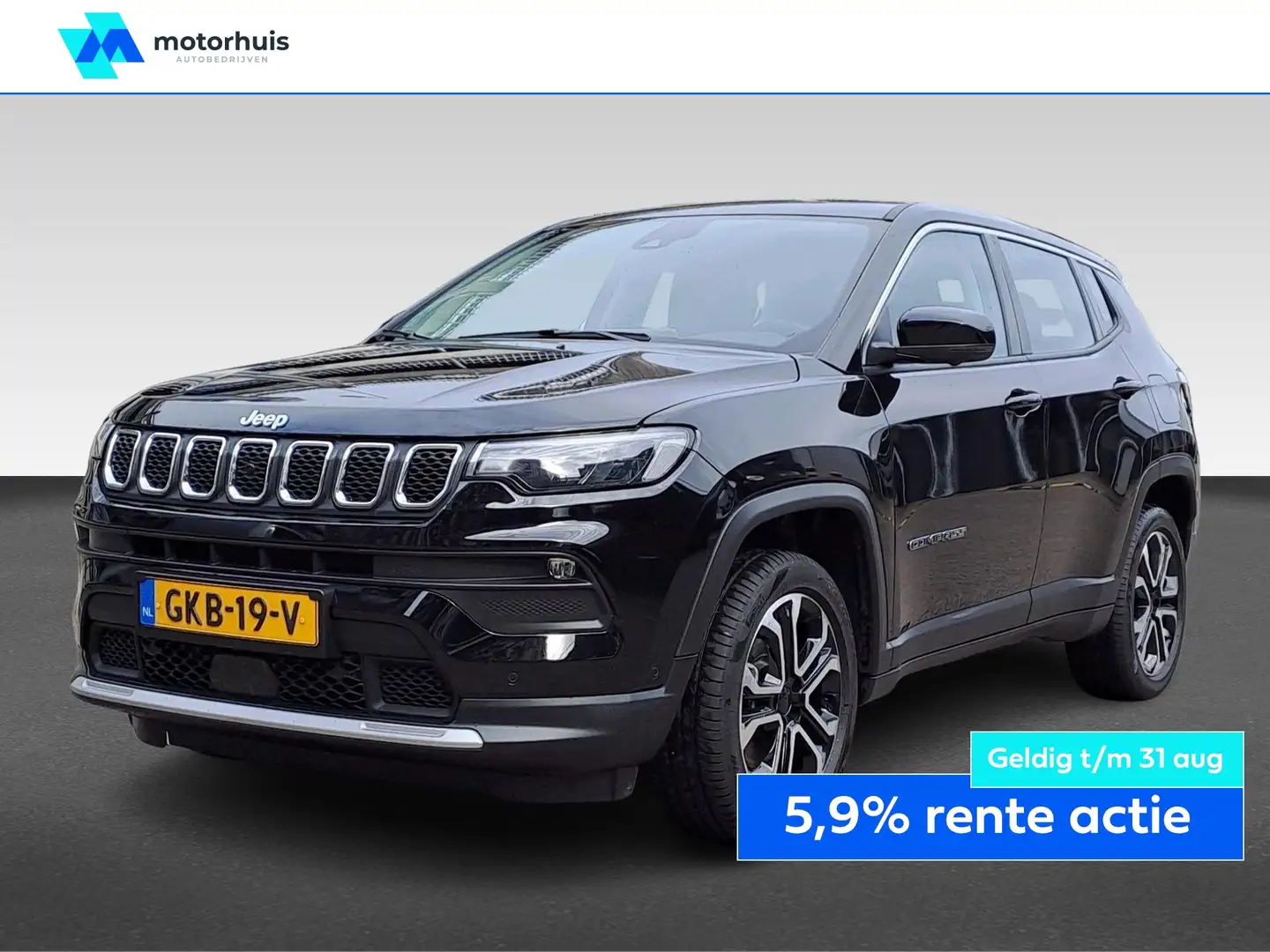 Jeep Compass 4XE 190PK PHEV ALTITUDE CAMERA LED PDC TEL WIRELES Zwart - 1