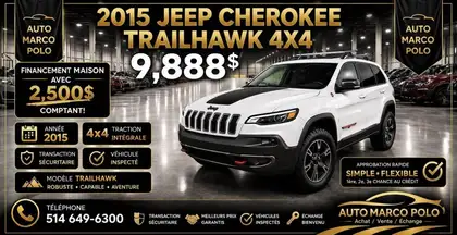2015 Jeep Cherokee SUV / Crossover Four-Wheel Drive 9-Speed Automatic